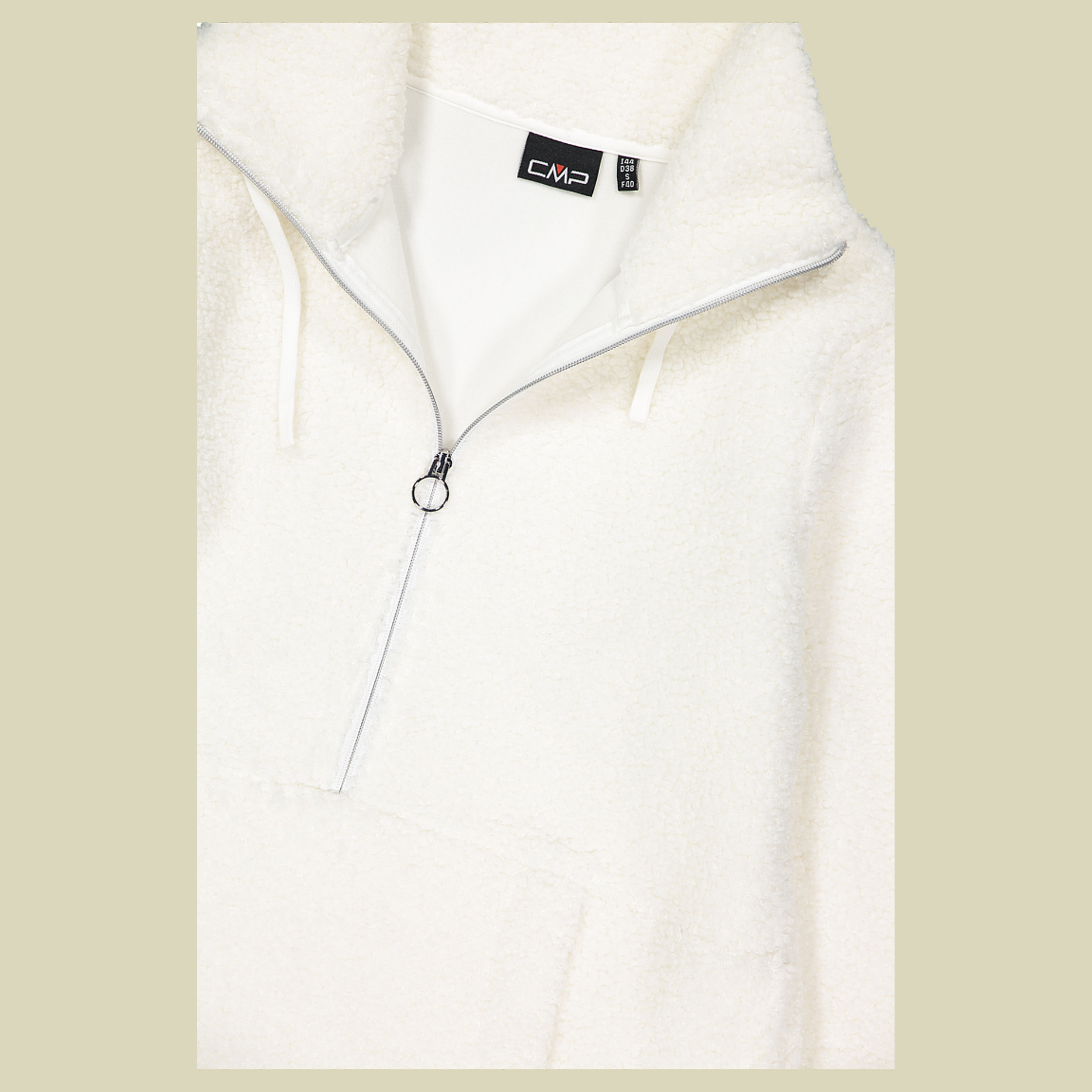 Woman Sweat Bonded Teddy with inner Polar Fleece 44 weiß - Farbe b.co gesso