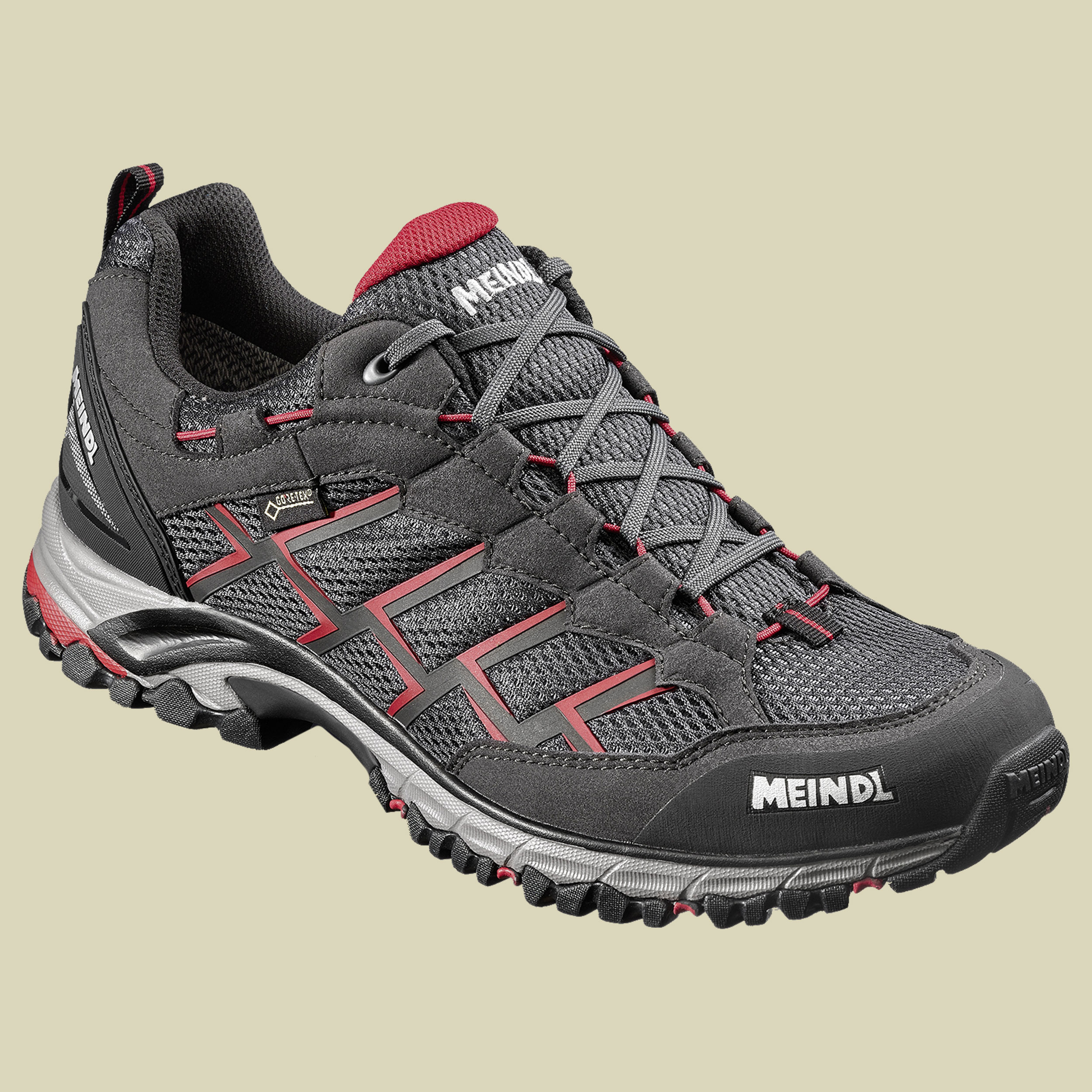 Caribe Men GTX "schmal" Größe UK 10,5 Farbe schwarz/rot