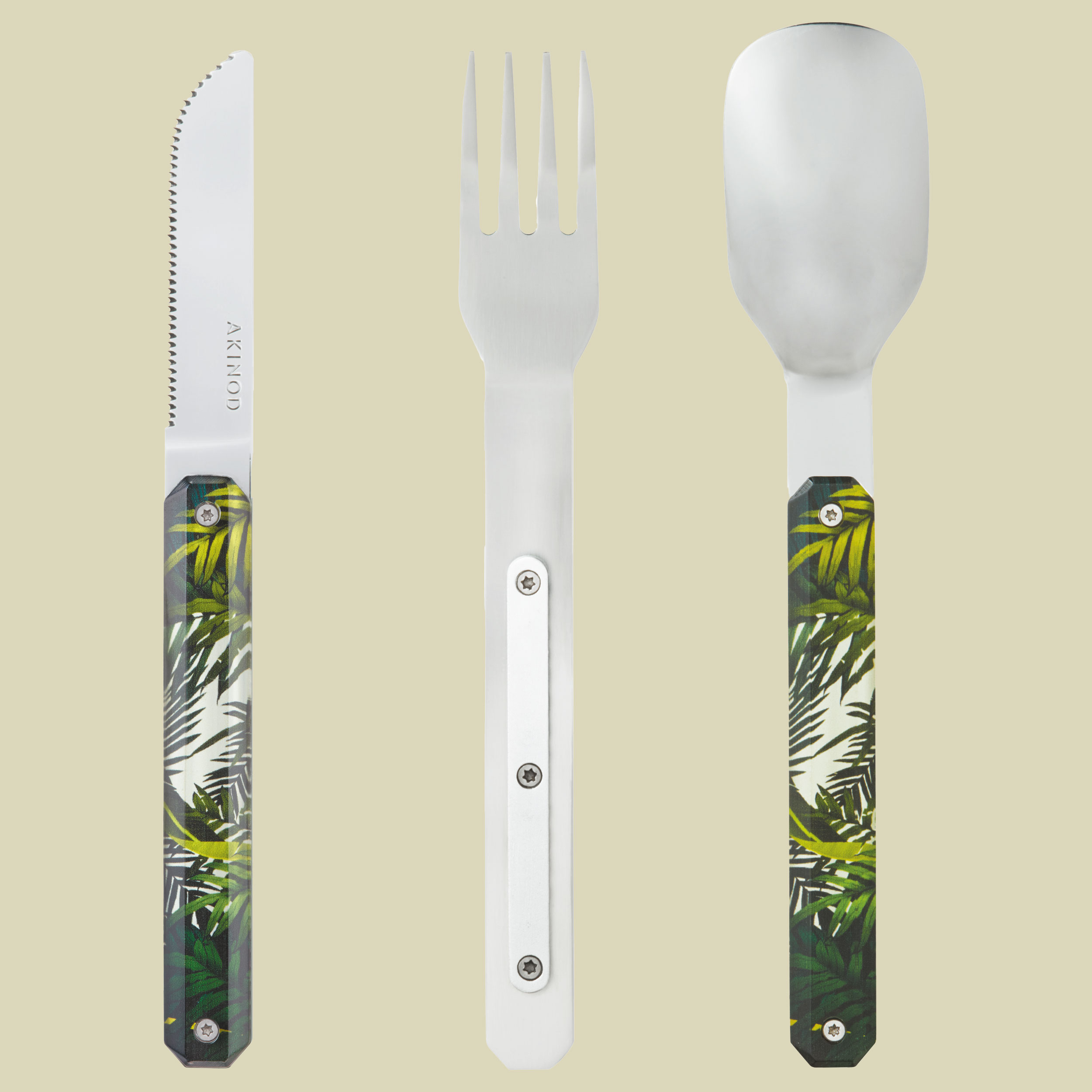 Besteckset 12h34 Jungle Länge: 18 cm Farbe: Jungle