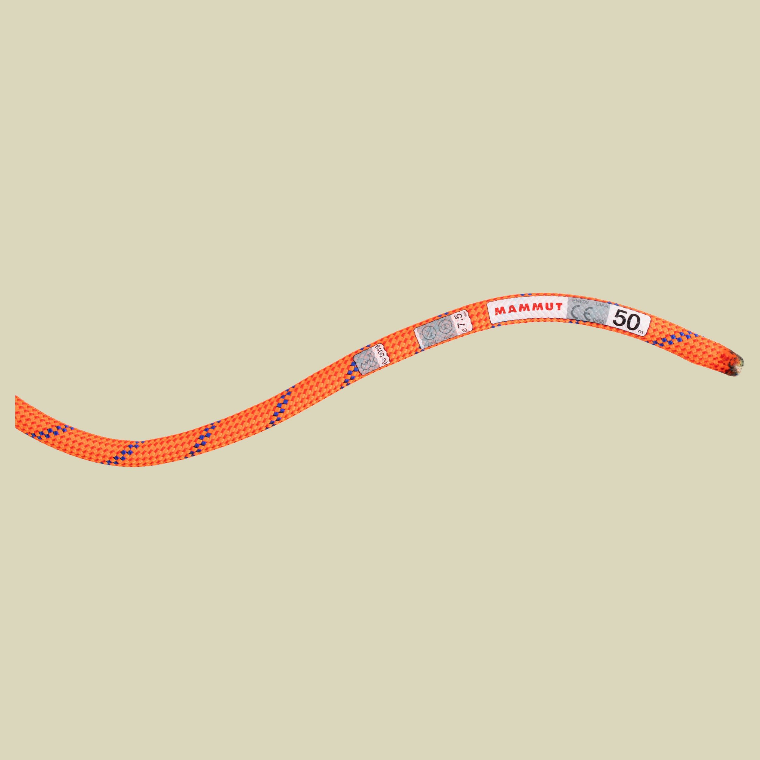 7.5 Alpine Sender Dry Rope Länge 60 m Farbe Dry Standard fire-blue