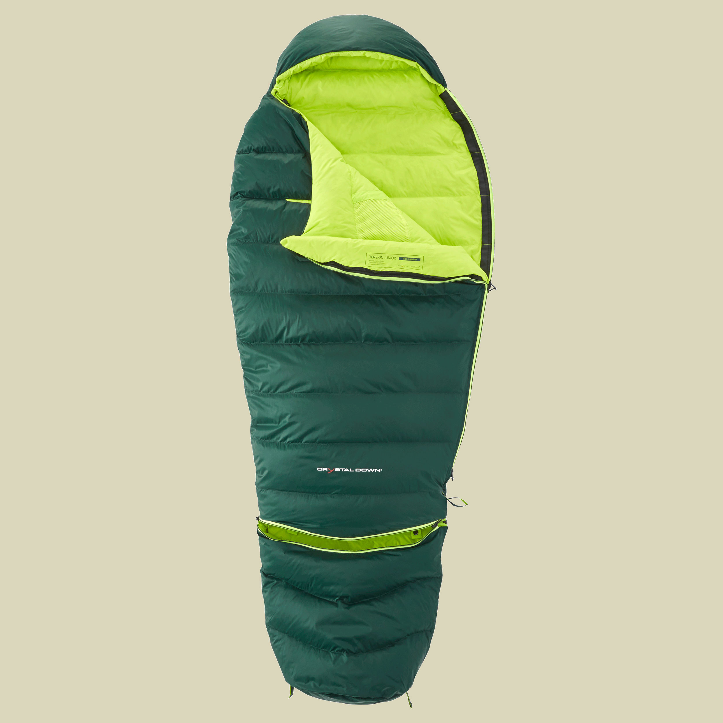 Tension Junior bis Körpergröße 150 cm Farbe scarab/lime