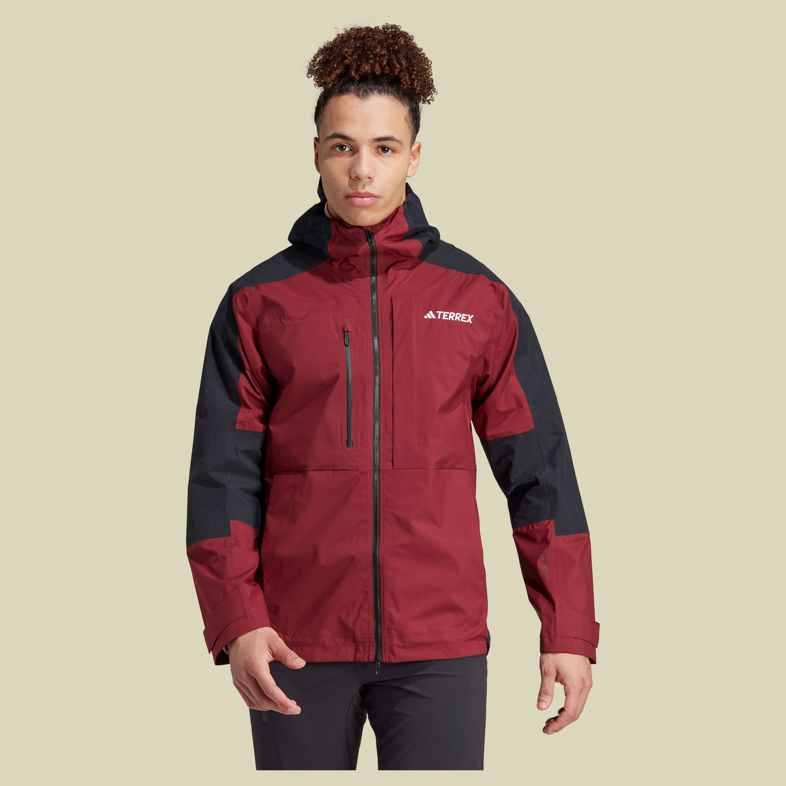 Terrex XPloric Rain.Ready Jacket Men Größe S Farbe shadow red/black