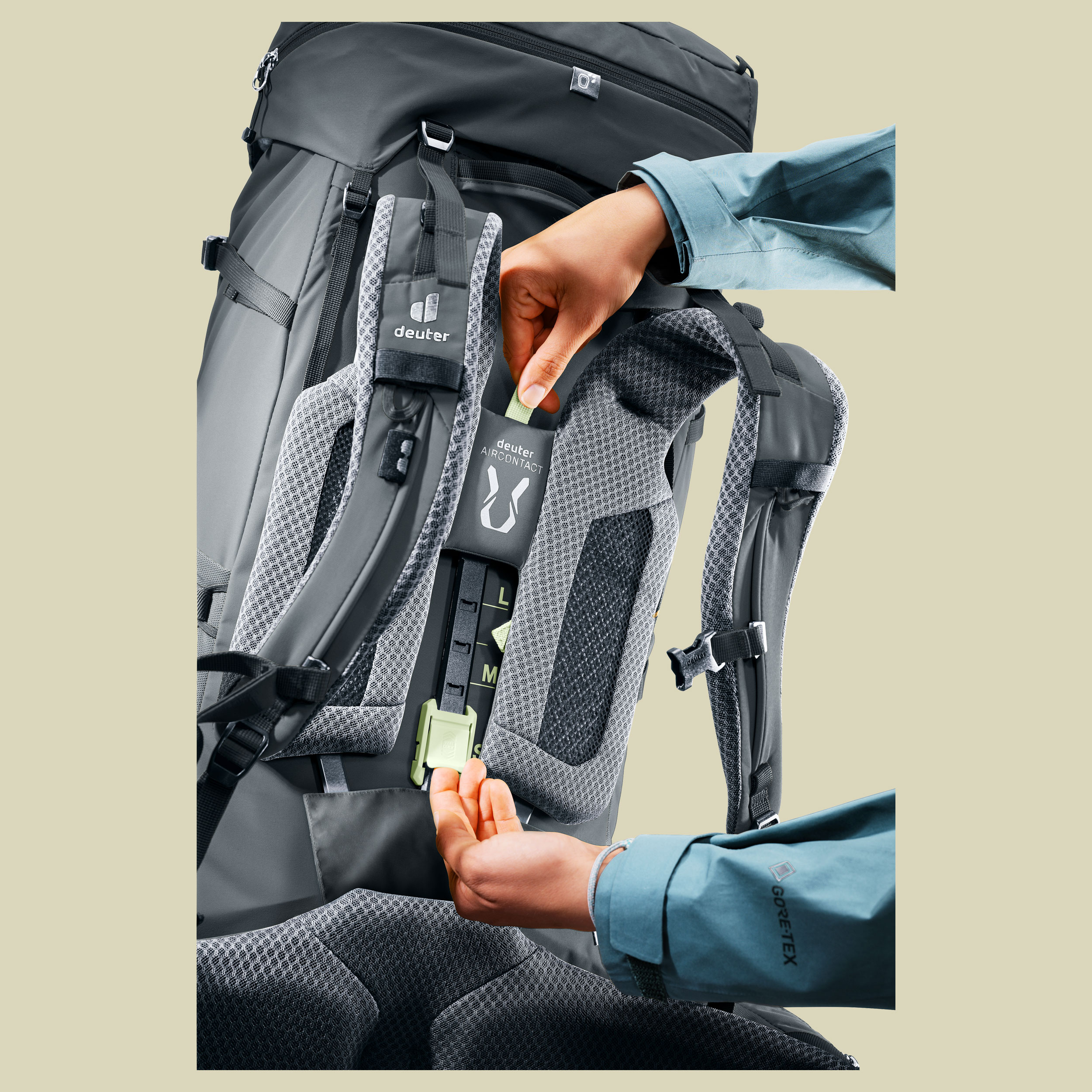 Aircontact Core 55+10 SL Women 55 + 10 grau - graphite