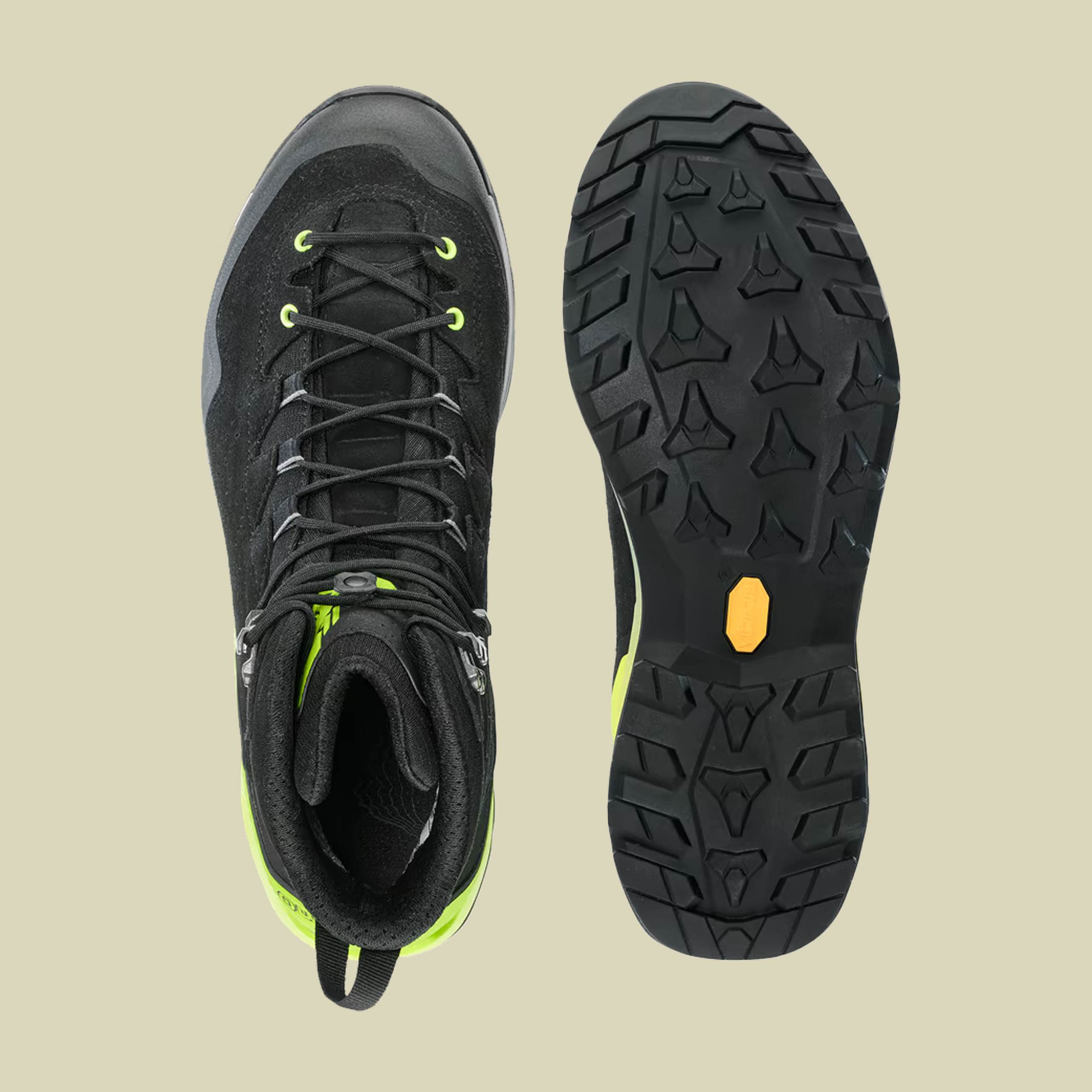 Explorer GTX Mid Men UK 9 schwarz - schwarz/limone
