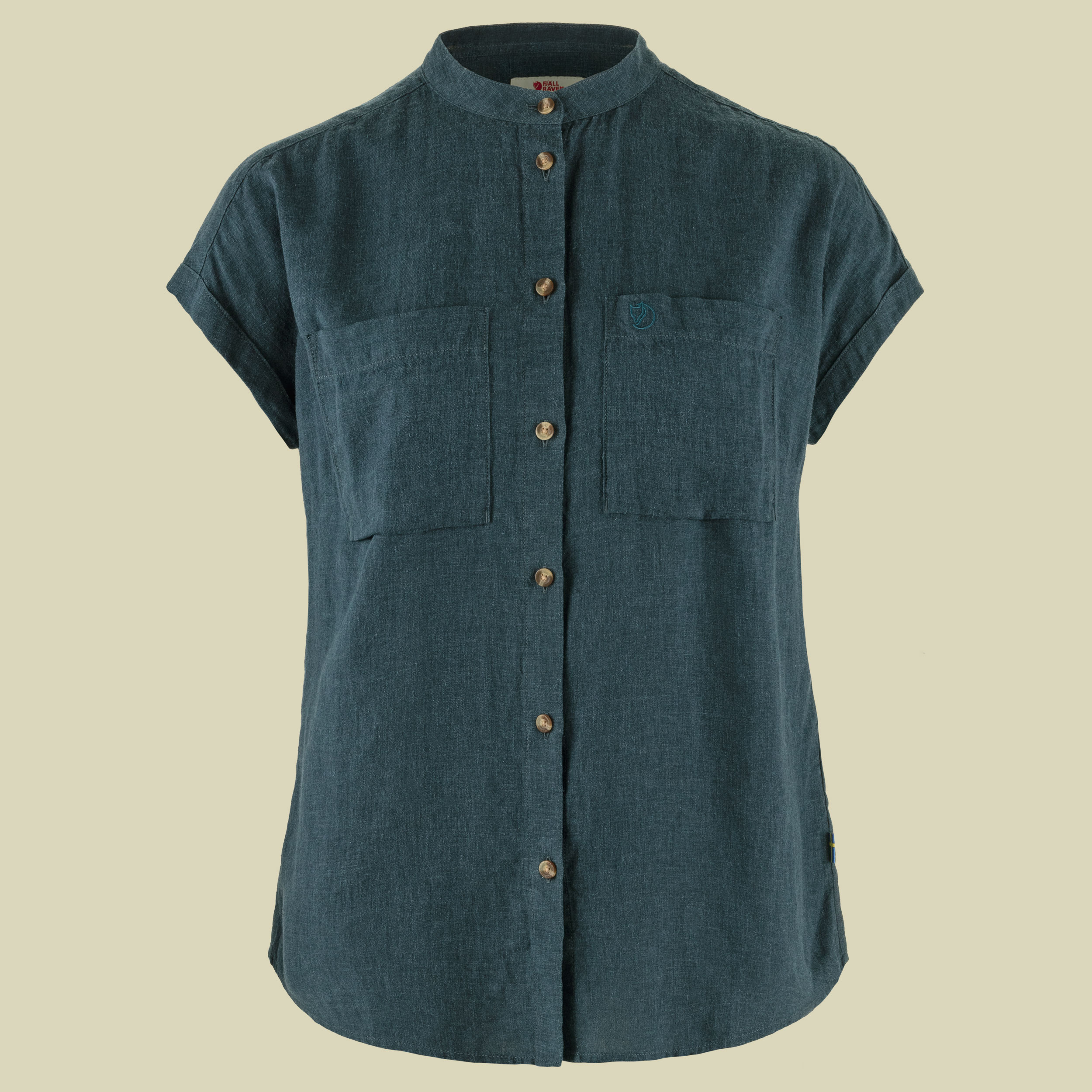 Övik Hemp Shirt SS Women Größe S Farbe mountain blue