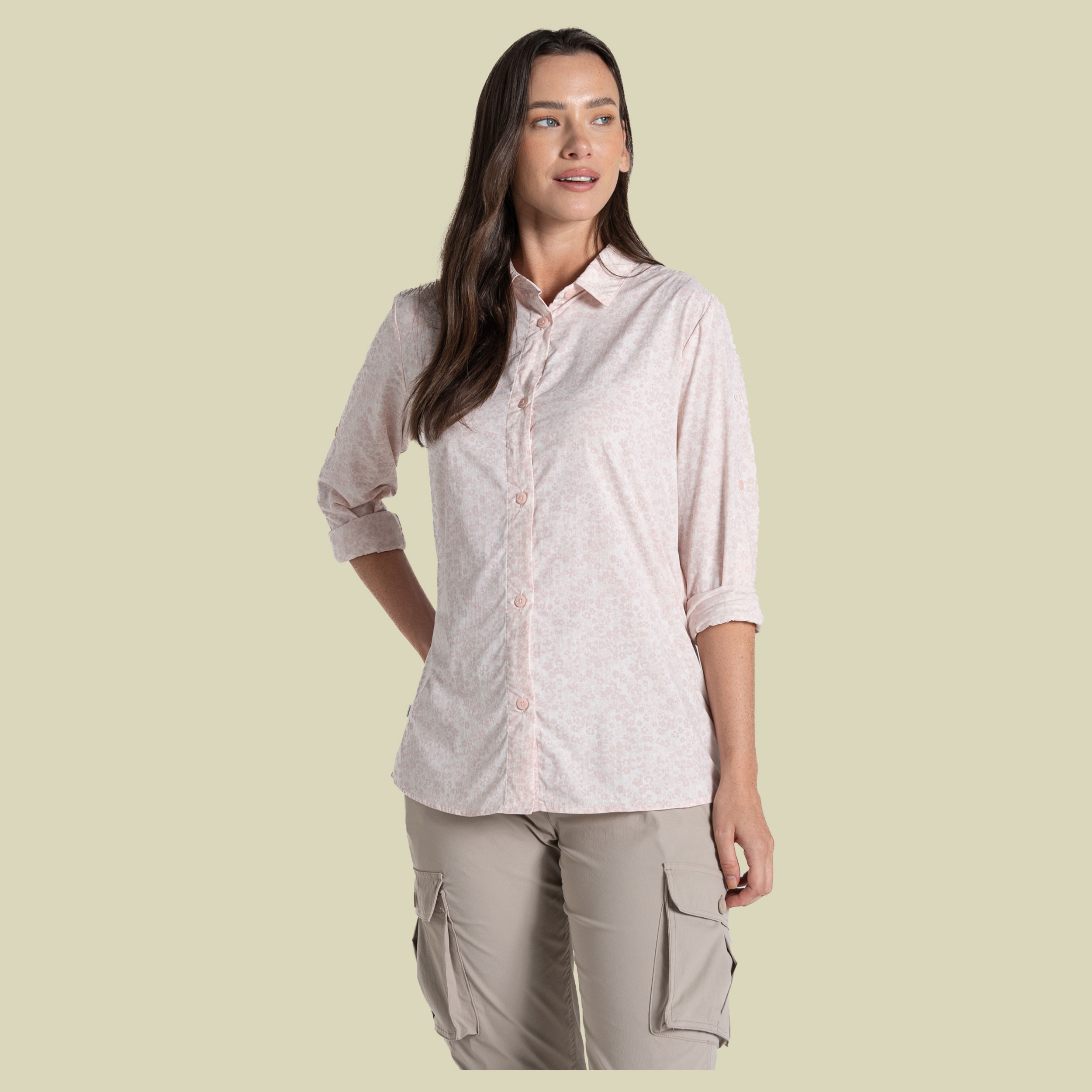 NosiLife Arona Long Sleeved Shirt Women 40 mehrfarbig -hushed violet print (UK 14)