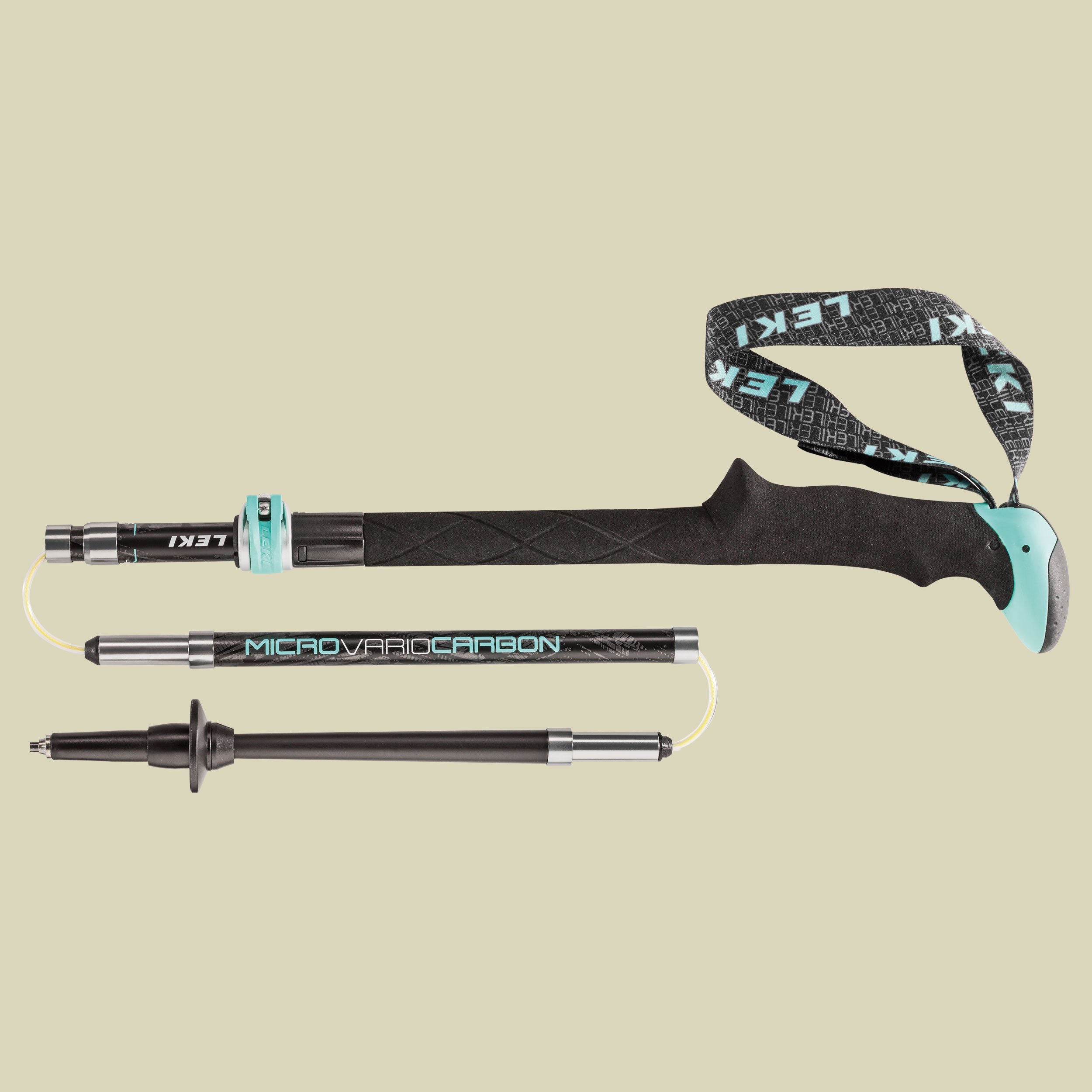 Micro Vario Carbon Lady Länge: 100-120 cm Farbe: schwarz-türkis