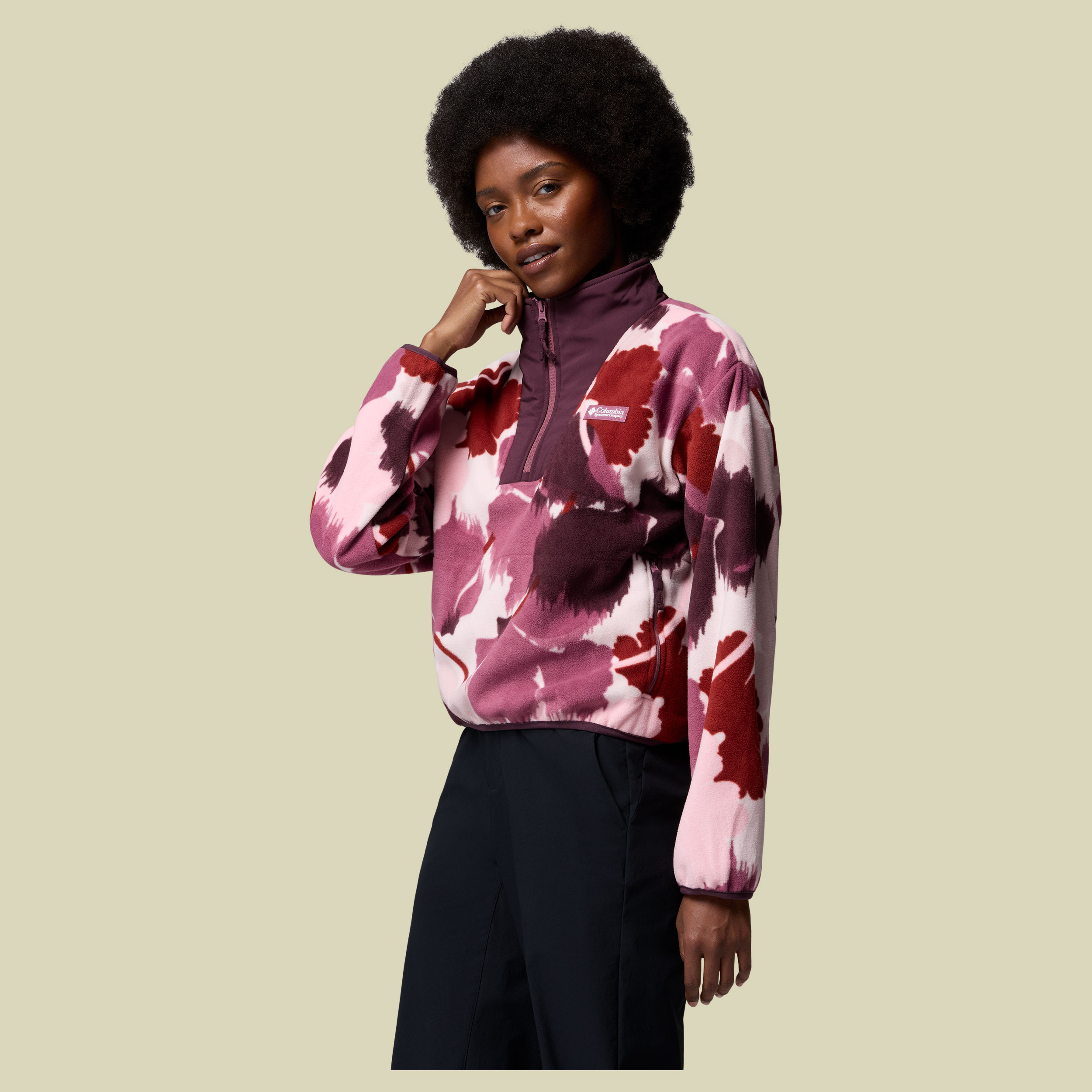 Sequoia Grove II Printed Half Zip Women XS lila - antique mauve ikatbloom