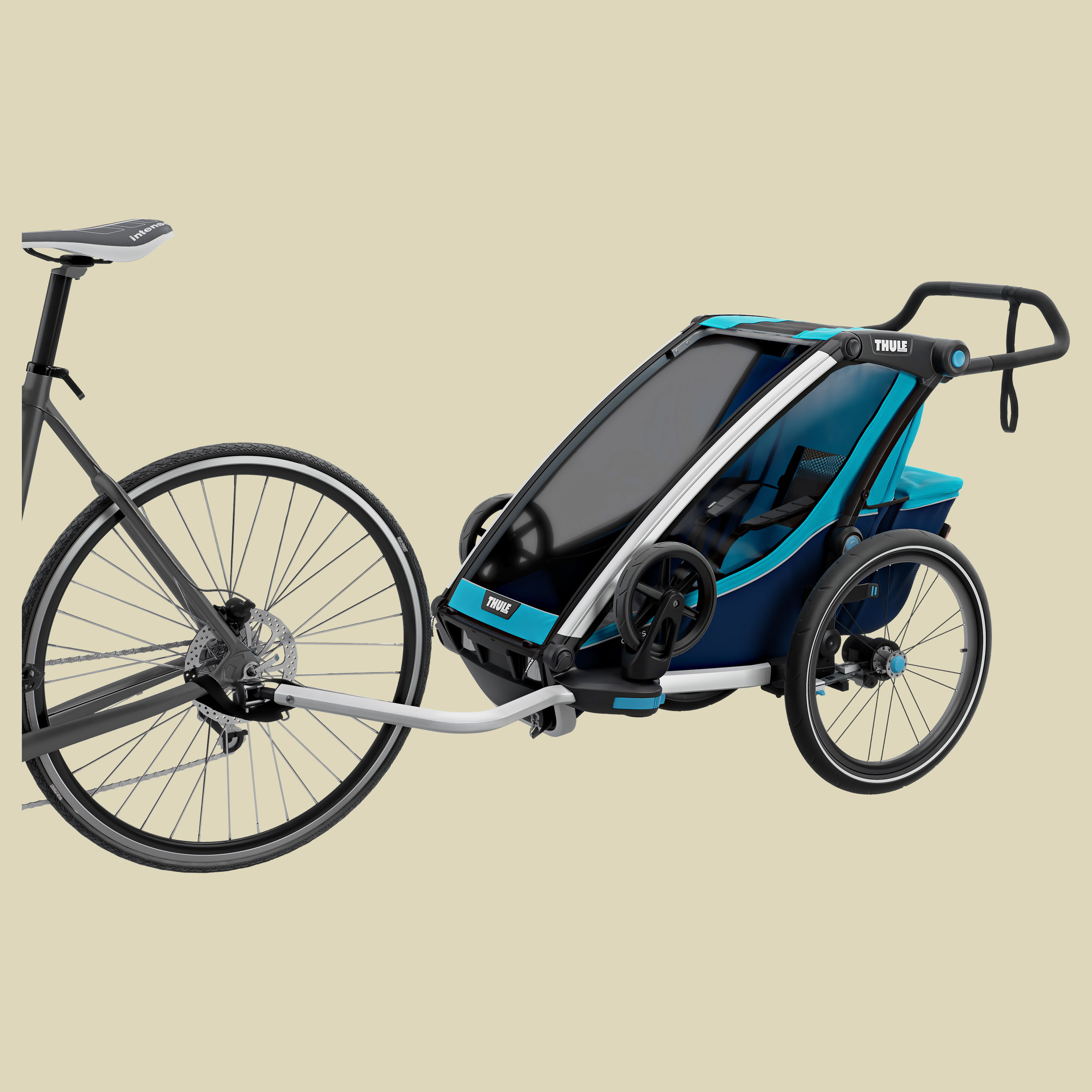 Chariot Cross 1 mit StVZO-Beleuchtung Farbe thule blue/poseidon