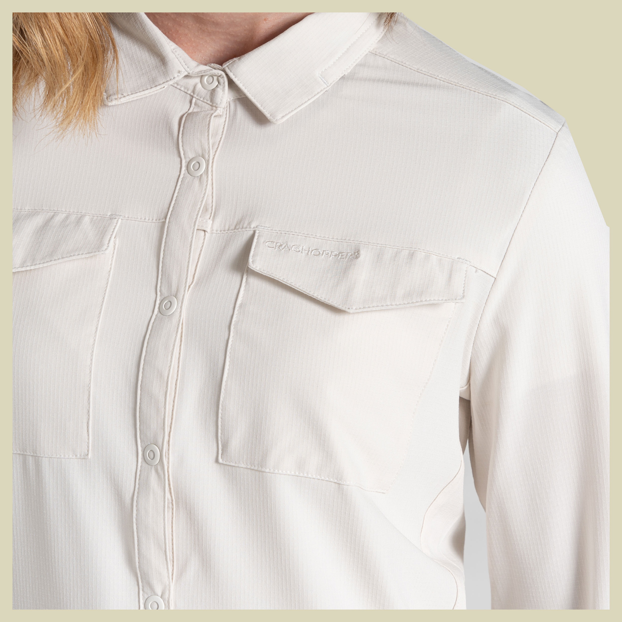 NosiLife Pro Long Sleeved Shirt V Women 34 beige - sea salt (UK 8)
