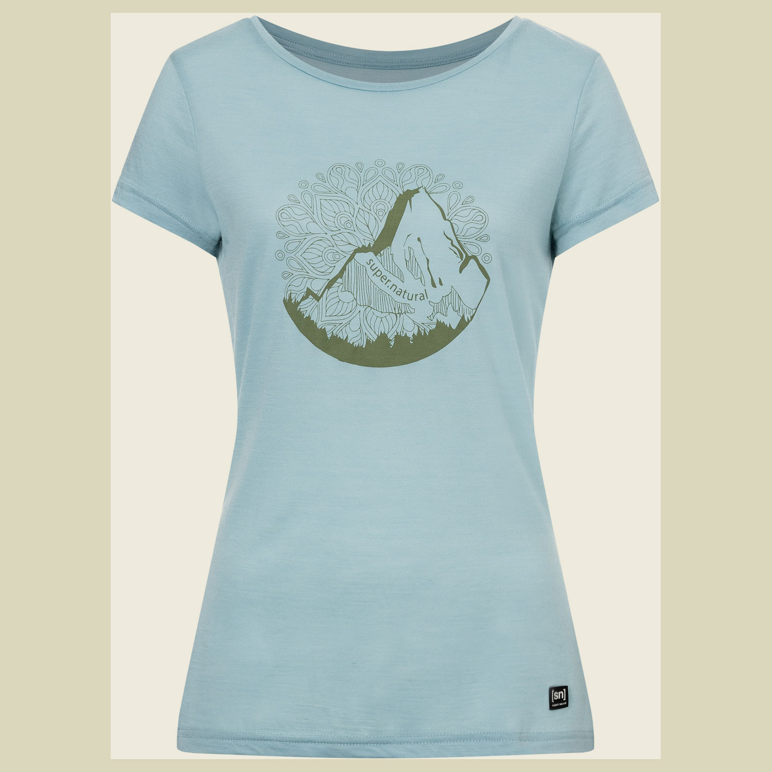 Mandala Mountain Tee Women Größe S Farbe cloud blue/sage