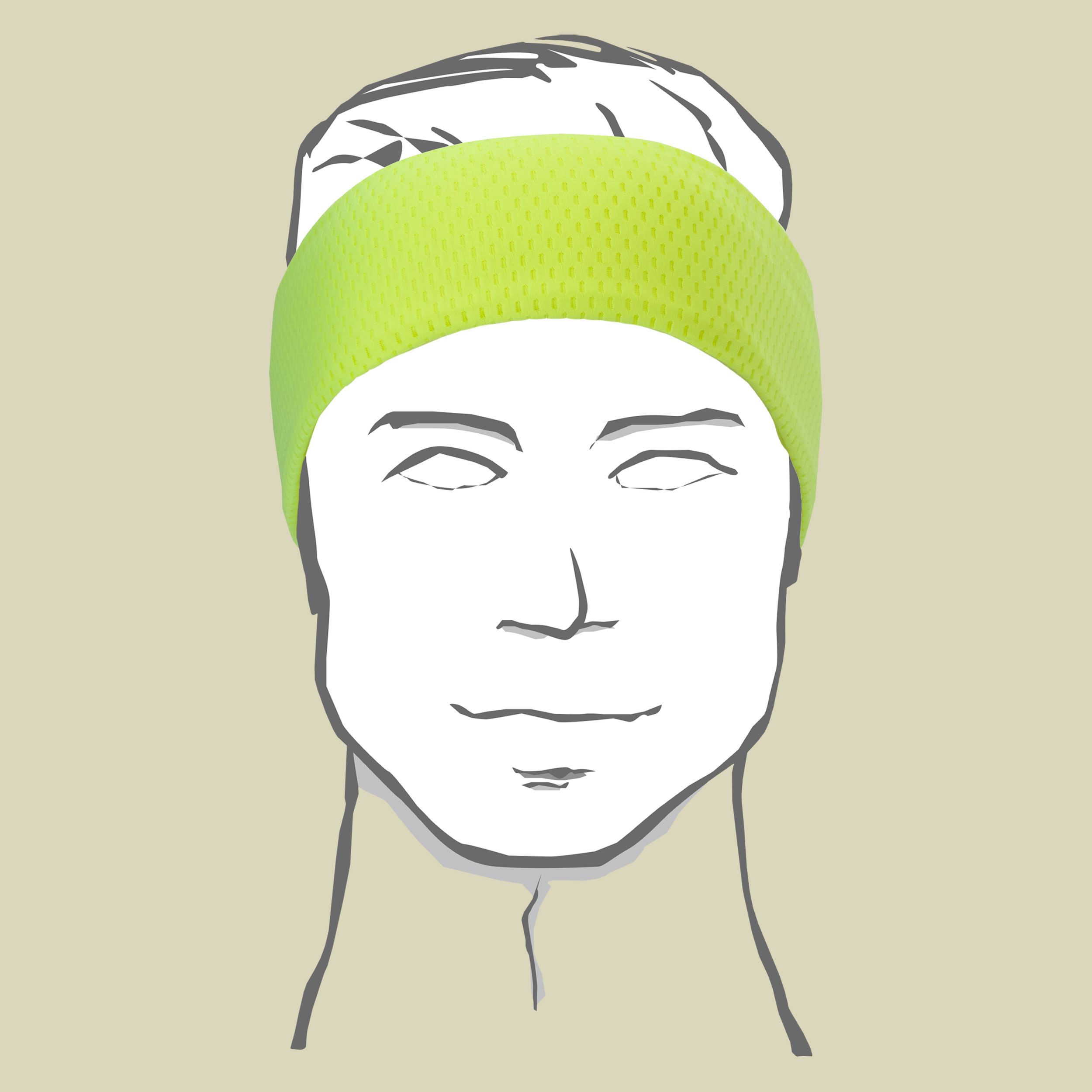 Ultra Cool Towel S Maße: 43x40cm Farbe: neon yellow