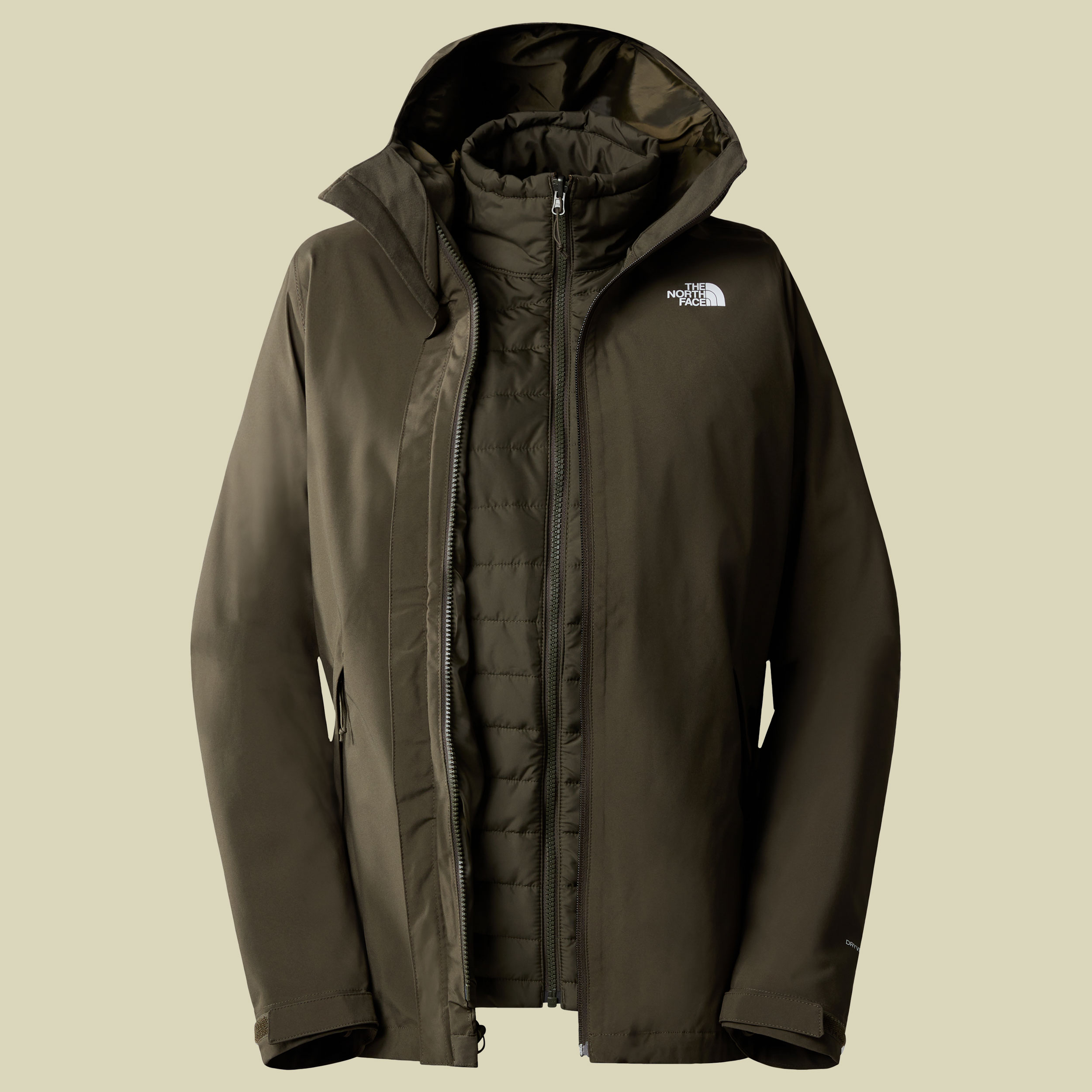 Carto Triclimate Jacket Women Größe S Farbe new taupe green