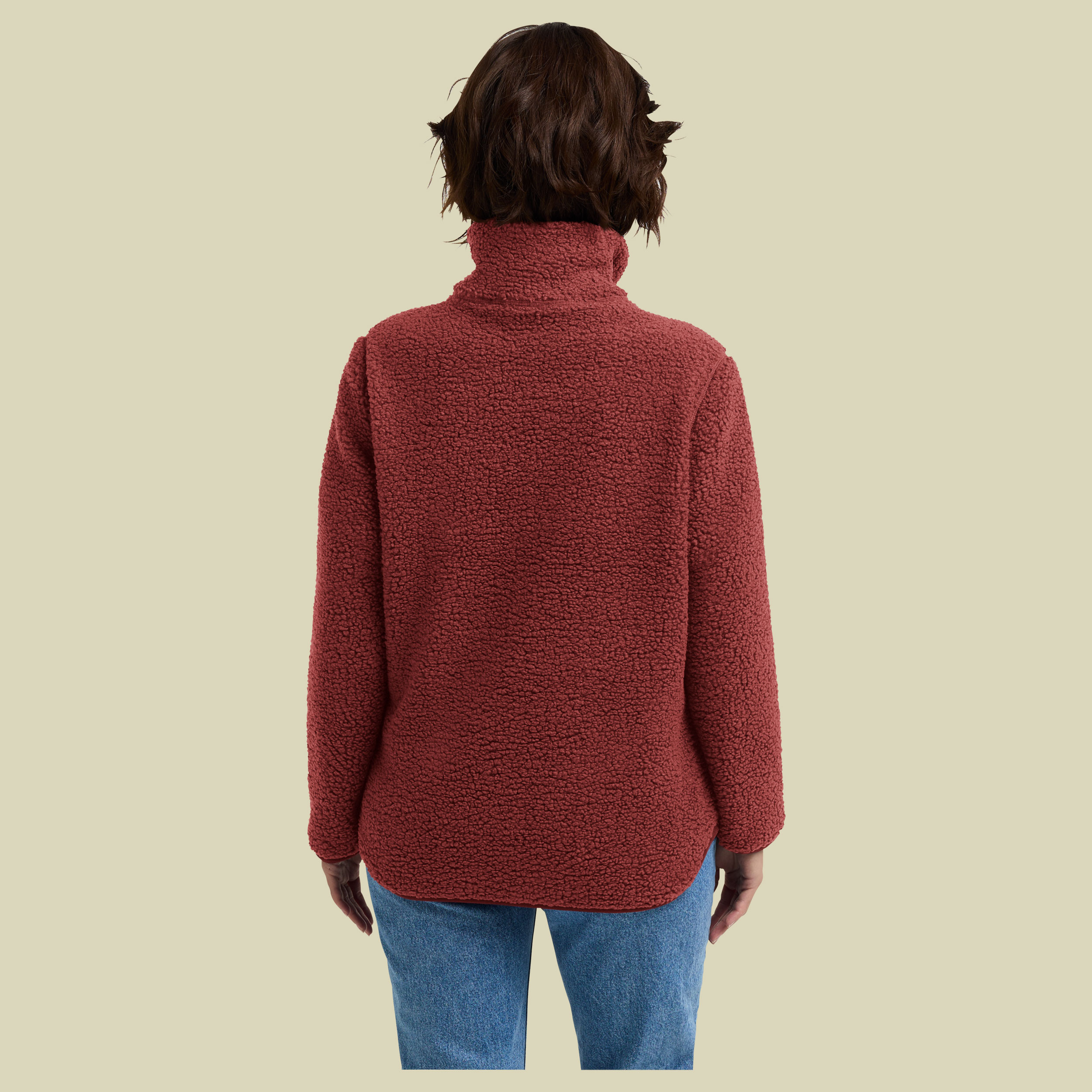 High Curl Jacket Women rot XXL - merlot