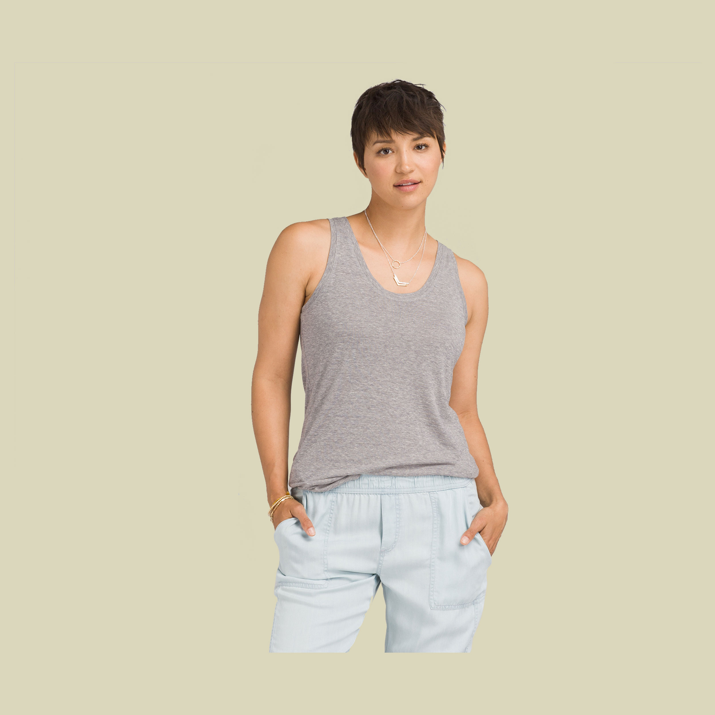 Cozy Up Tank Women Größe M  Farbe heather grey