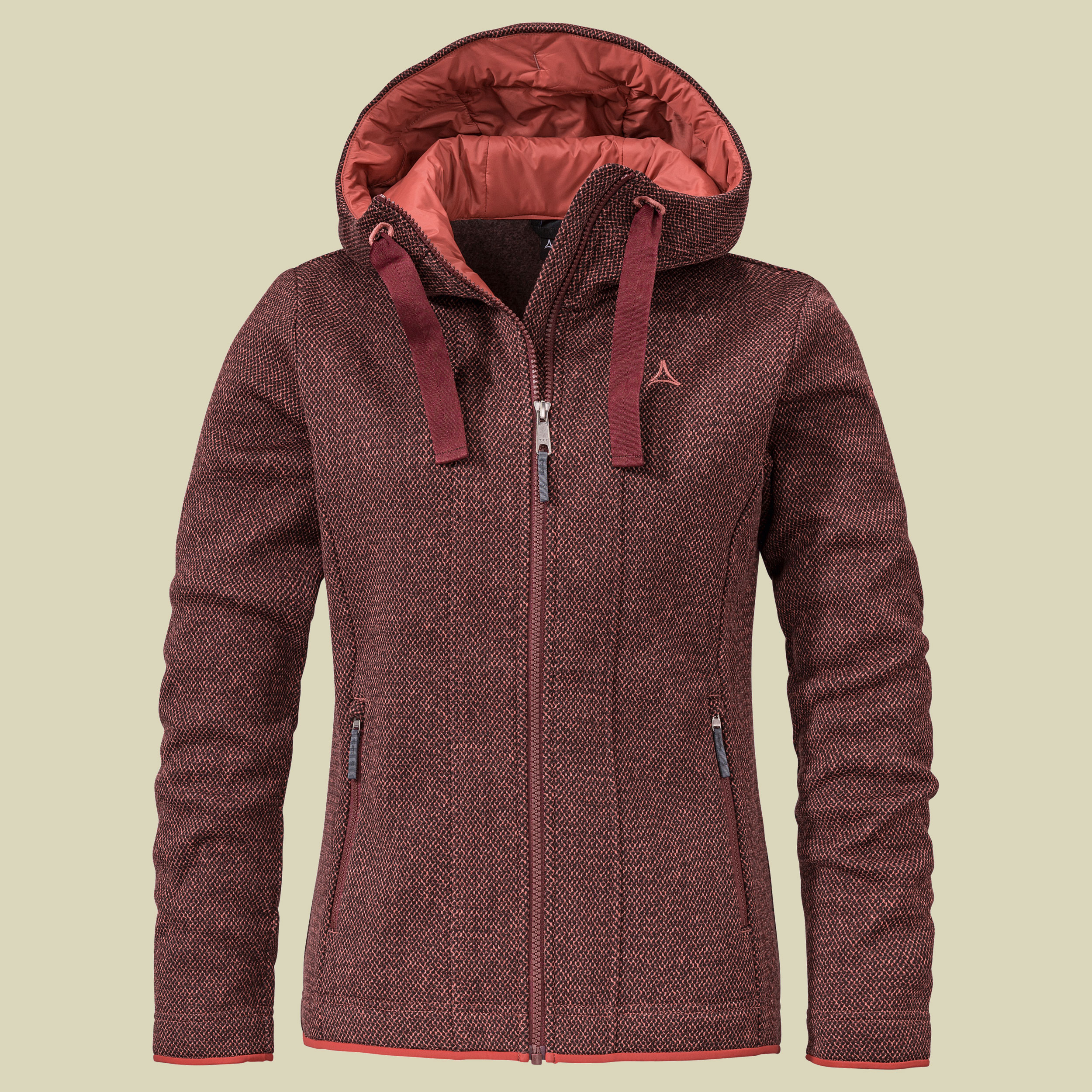 Fleece Hoody Aurora L Women Größe 42 Farbe burlwood