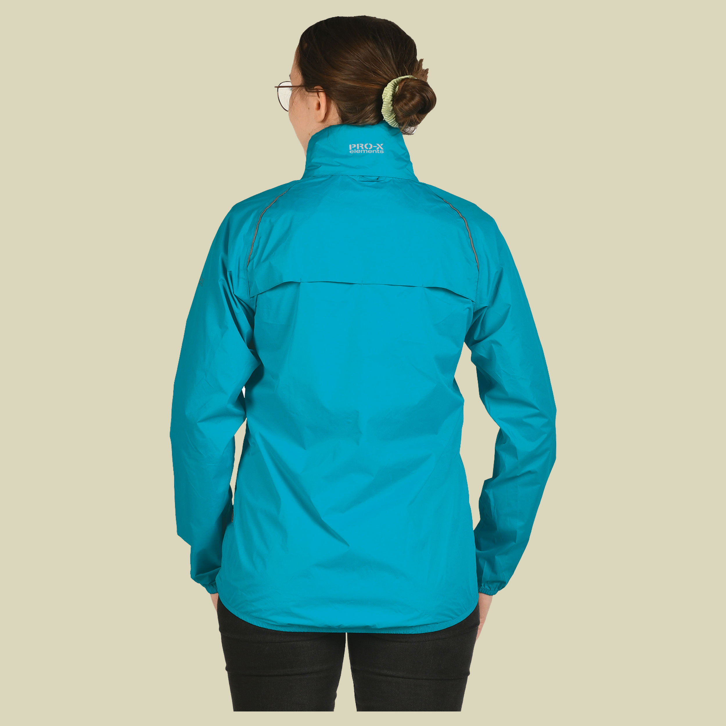 Regenjacke PACKable Women türkis 48 - neon türkis