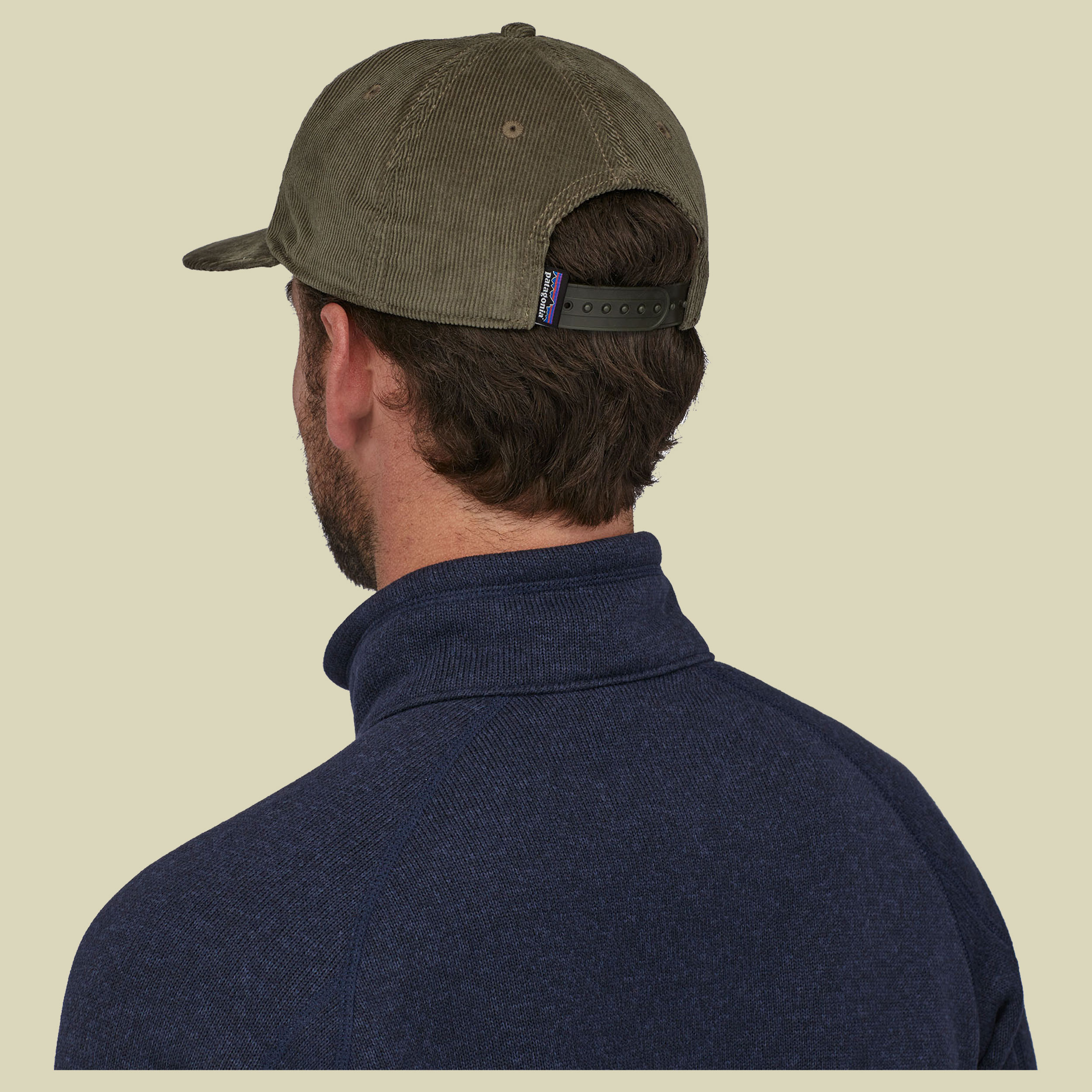 Corduroy Cap Größe one size Farbe Text Logo: basin green