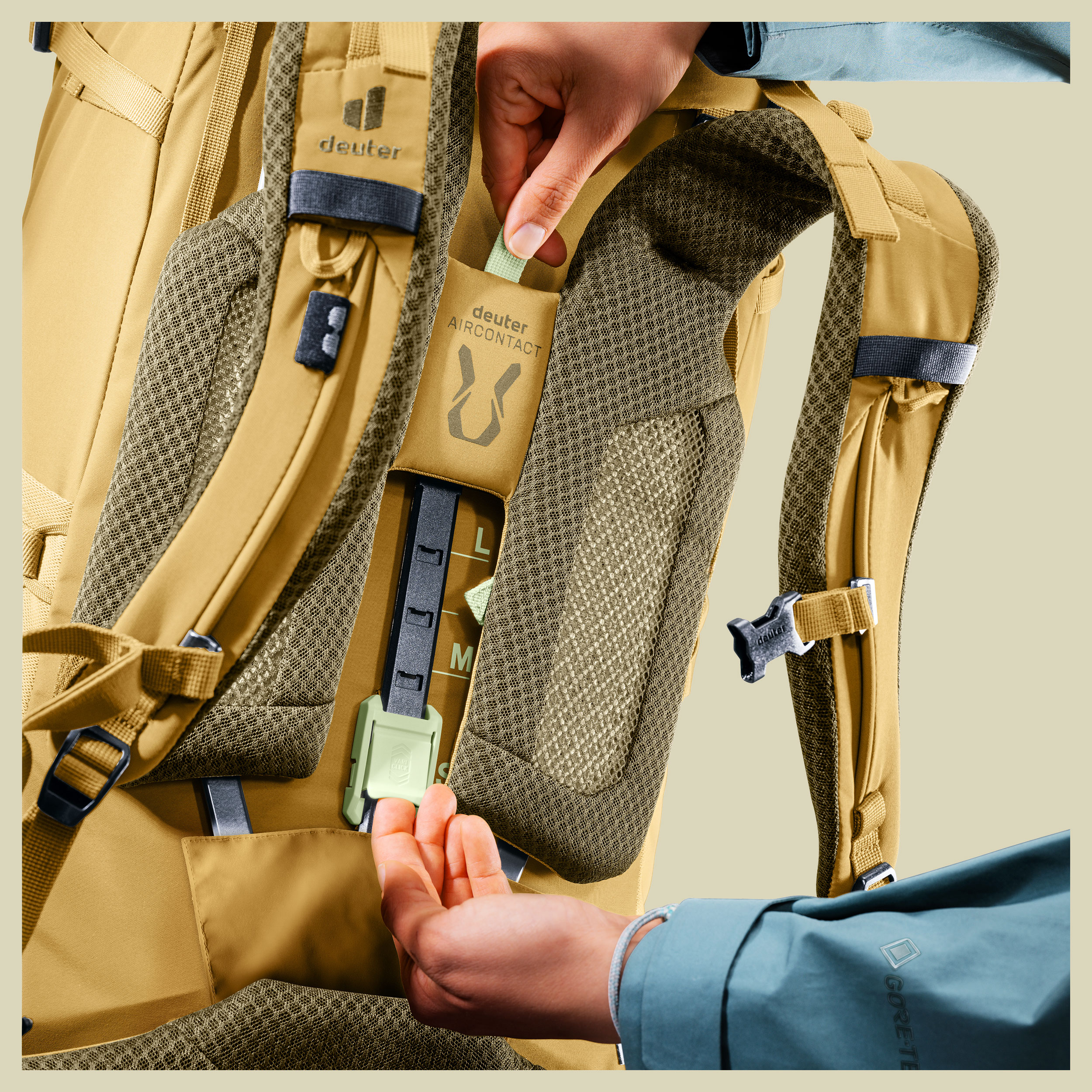 Aircontact Core 45+10 SL Women 45 + 10 gelb - savanna-nori