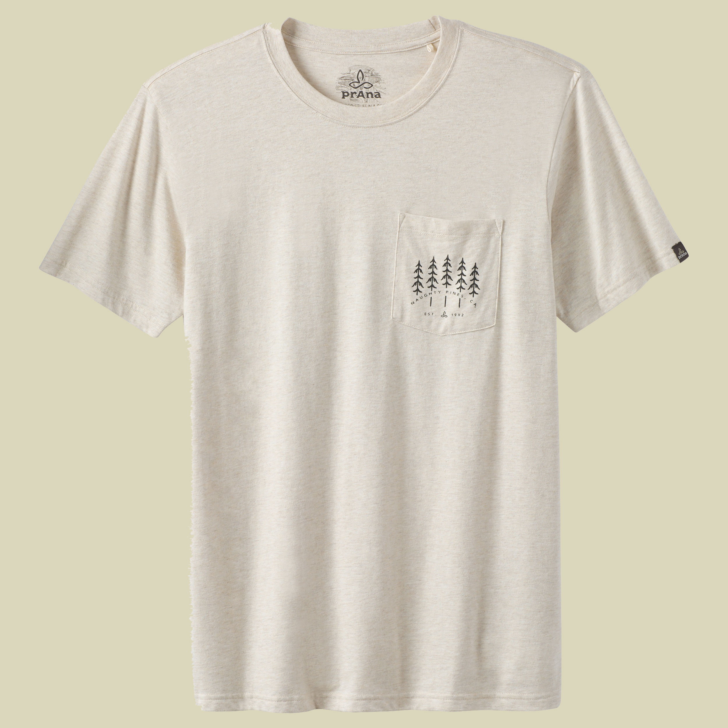 Hollis Pocket T-Shirt Men Größe L Farbe weathered beige heather