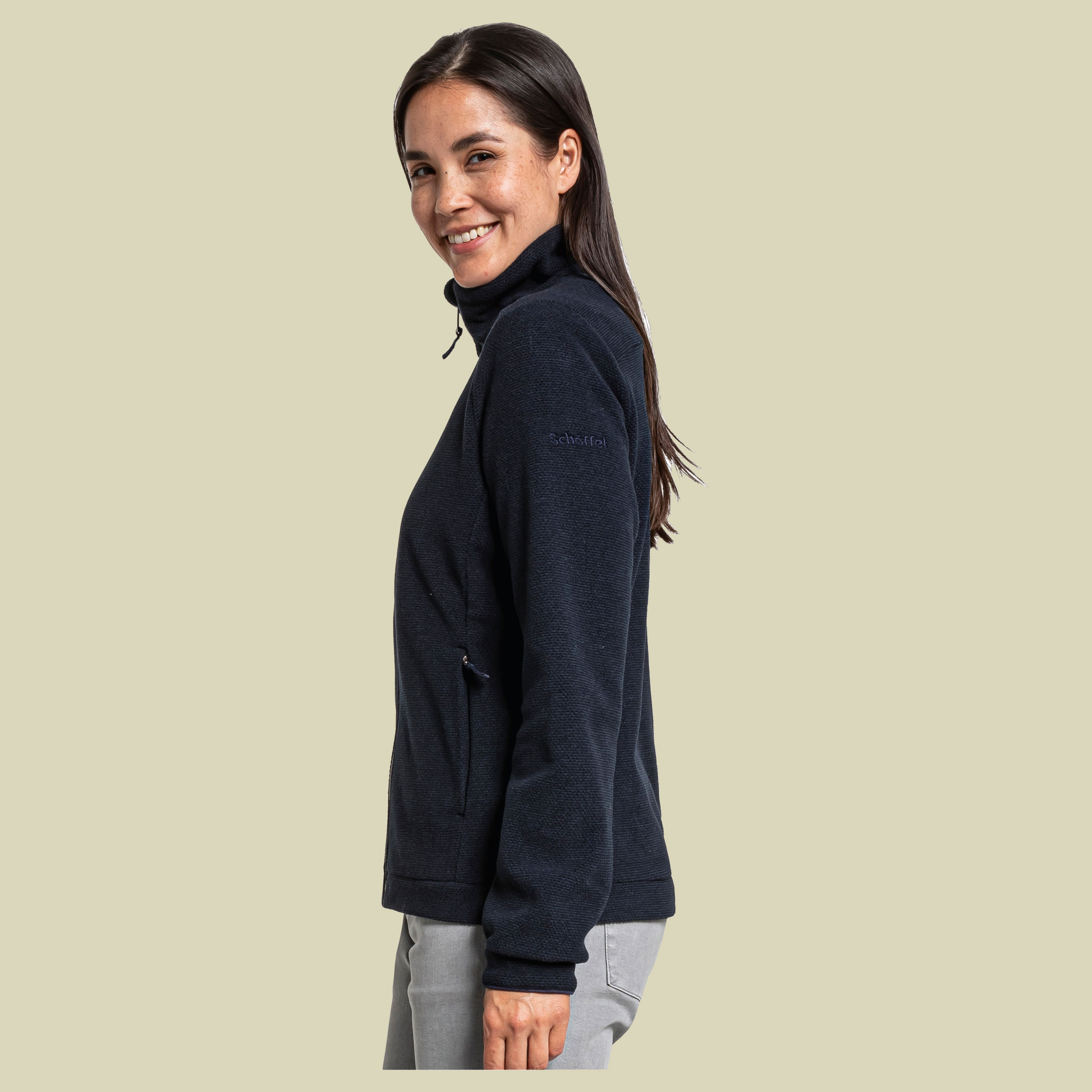 Fleece Jacket Kongsberg L Women Größe 40 Farbe navy blazer