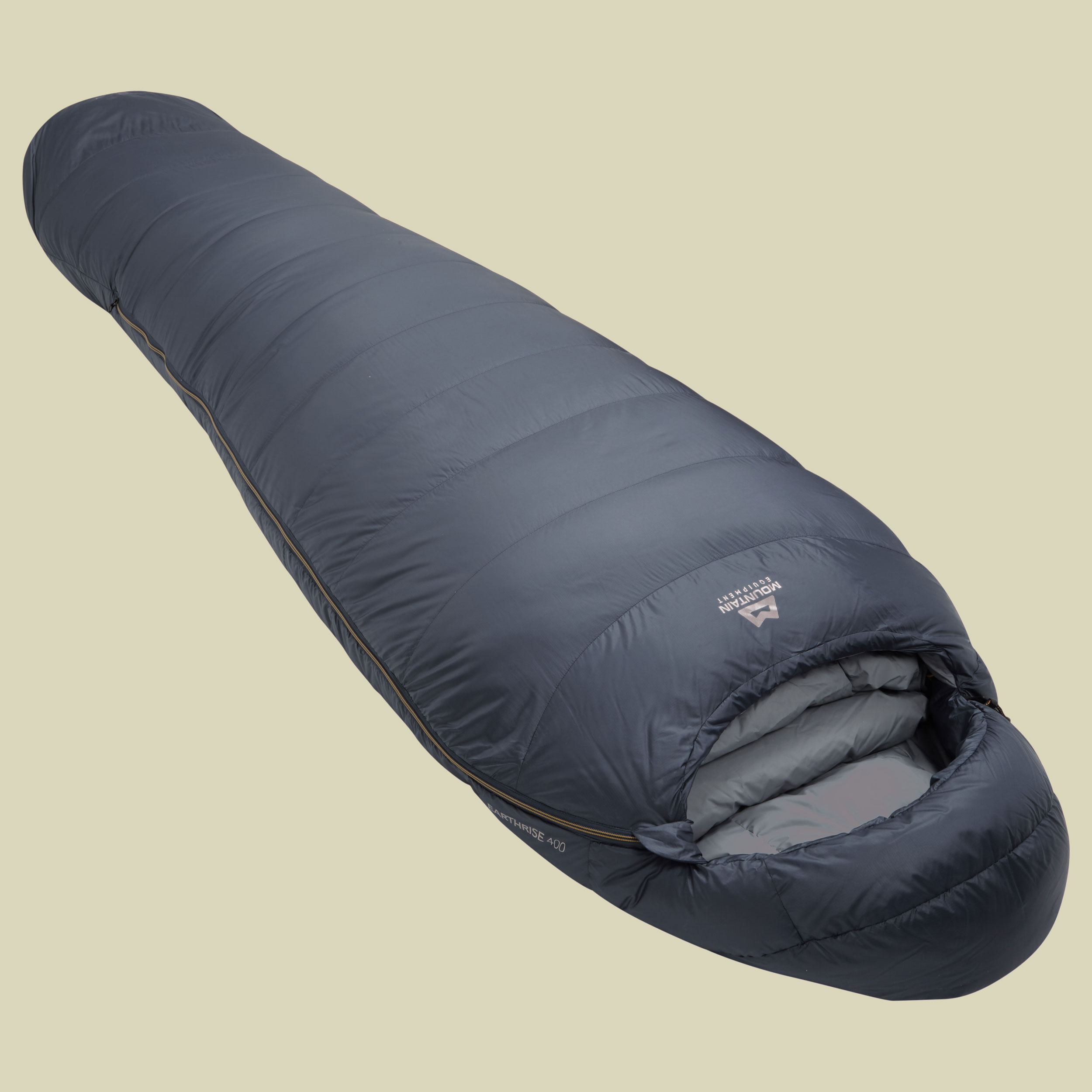 Earthrise 400 Men bis Körpergröße Schlafsack 185 cm cm denim blue,Reißverschluss Schlafsack links