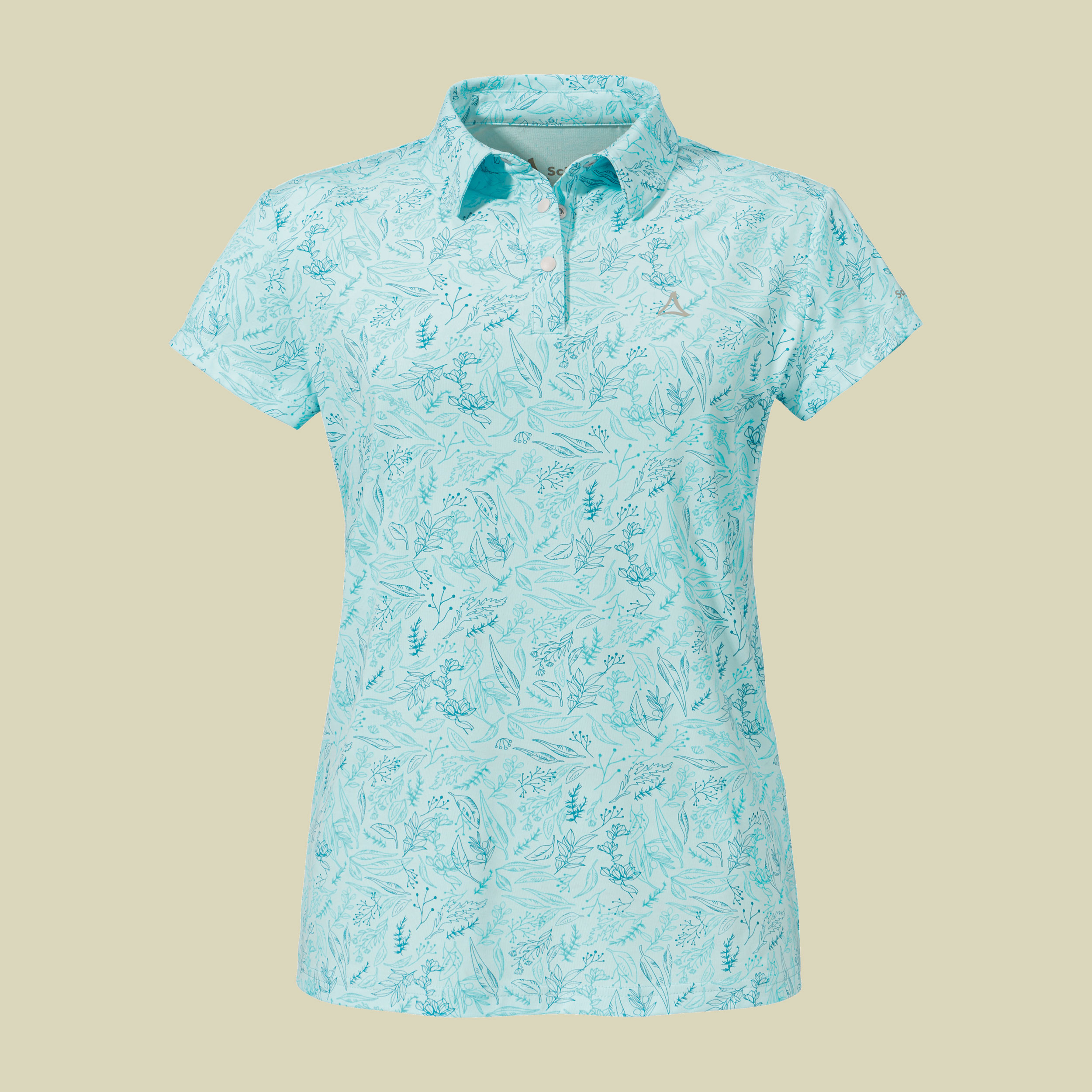 Polo Shirt Sternplatte L Women 44 blau - iced blue