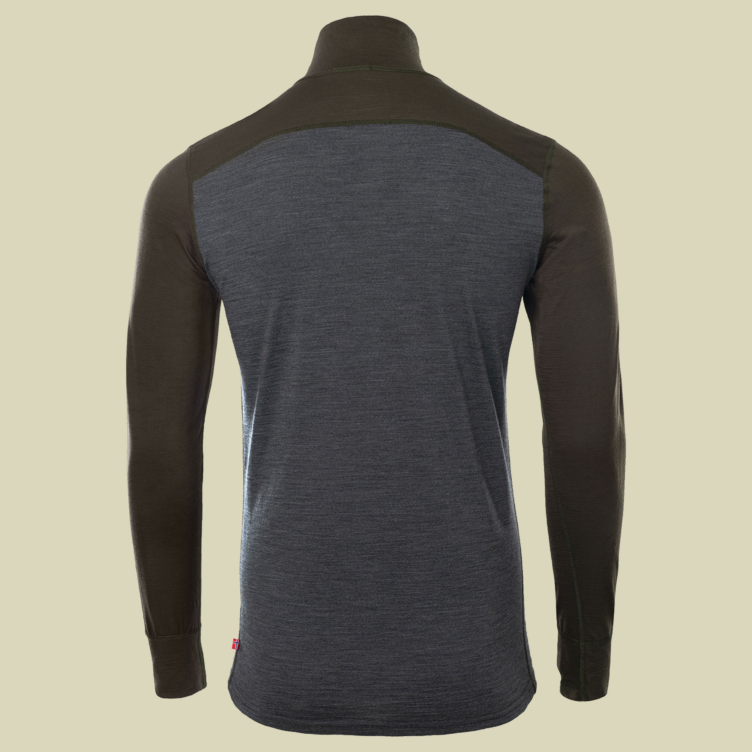 LightWool 180 Polo w/ zip Man S grau - tarmac/marengo