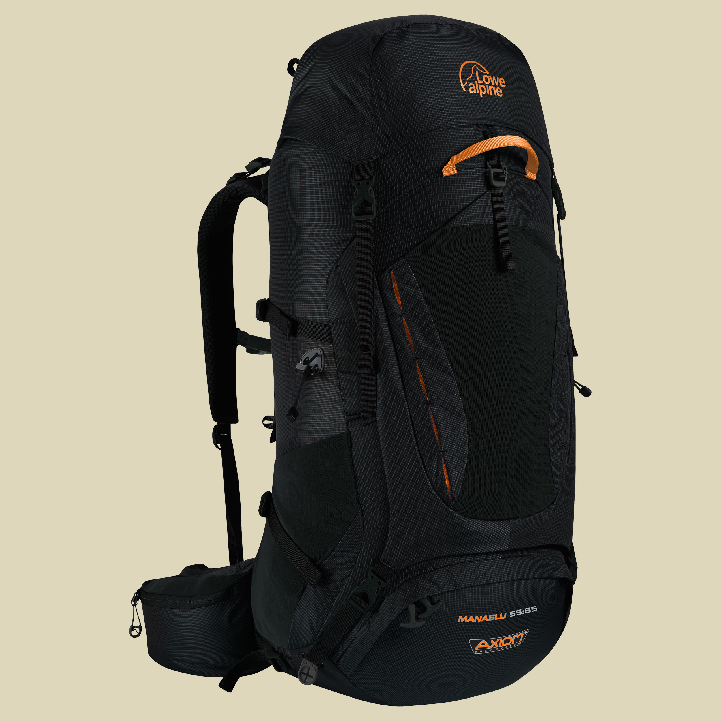 Manaslu 55:65 Large Volumen 55 L + 10 L Farbe black