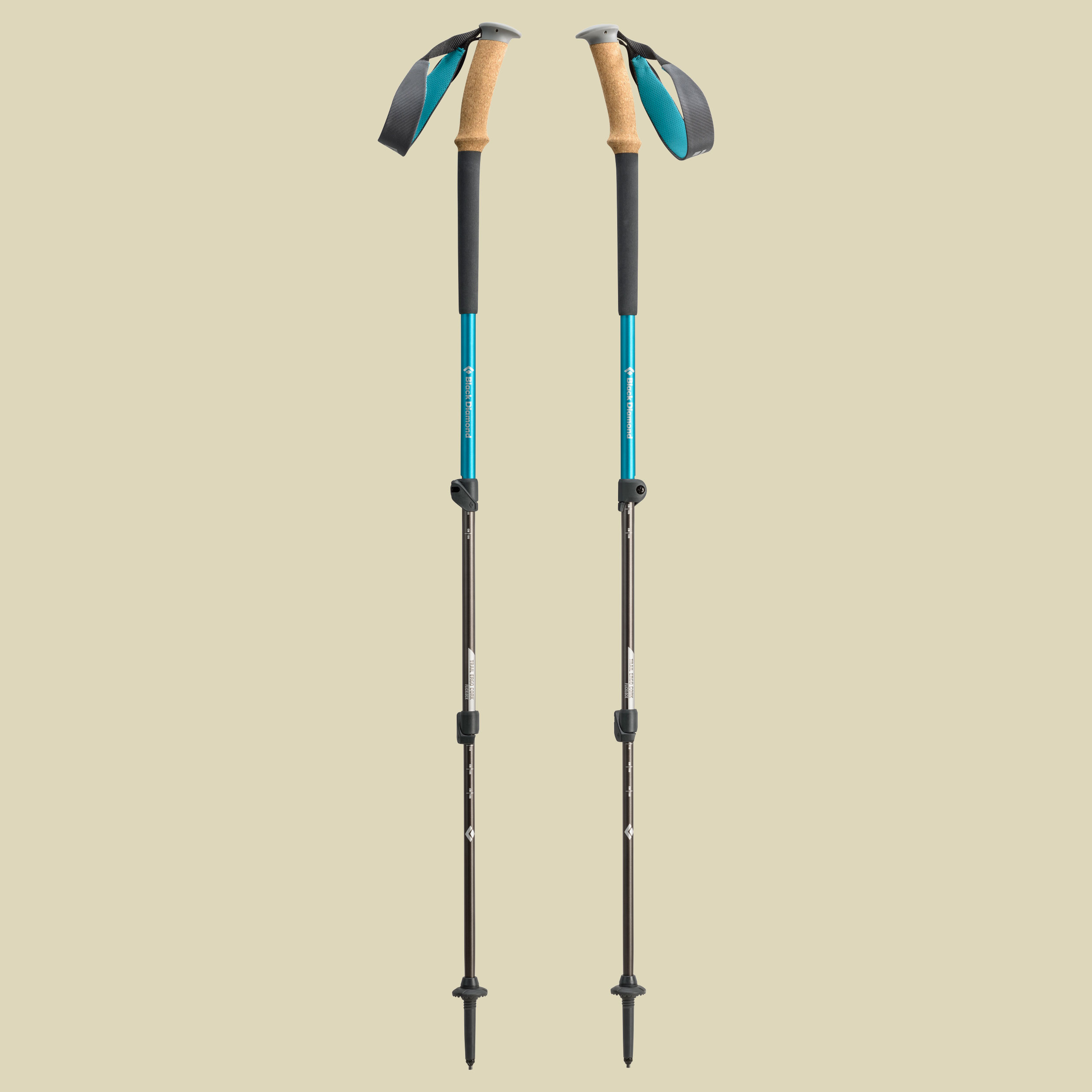 Trail Ergo Cork Women Länge 65-125 cm Farbe bright teal