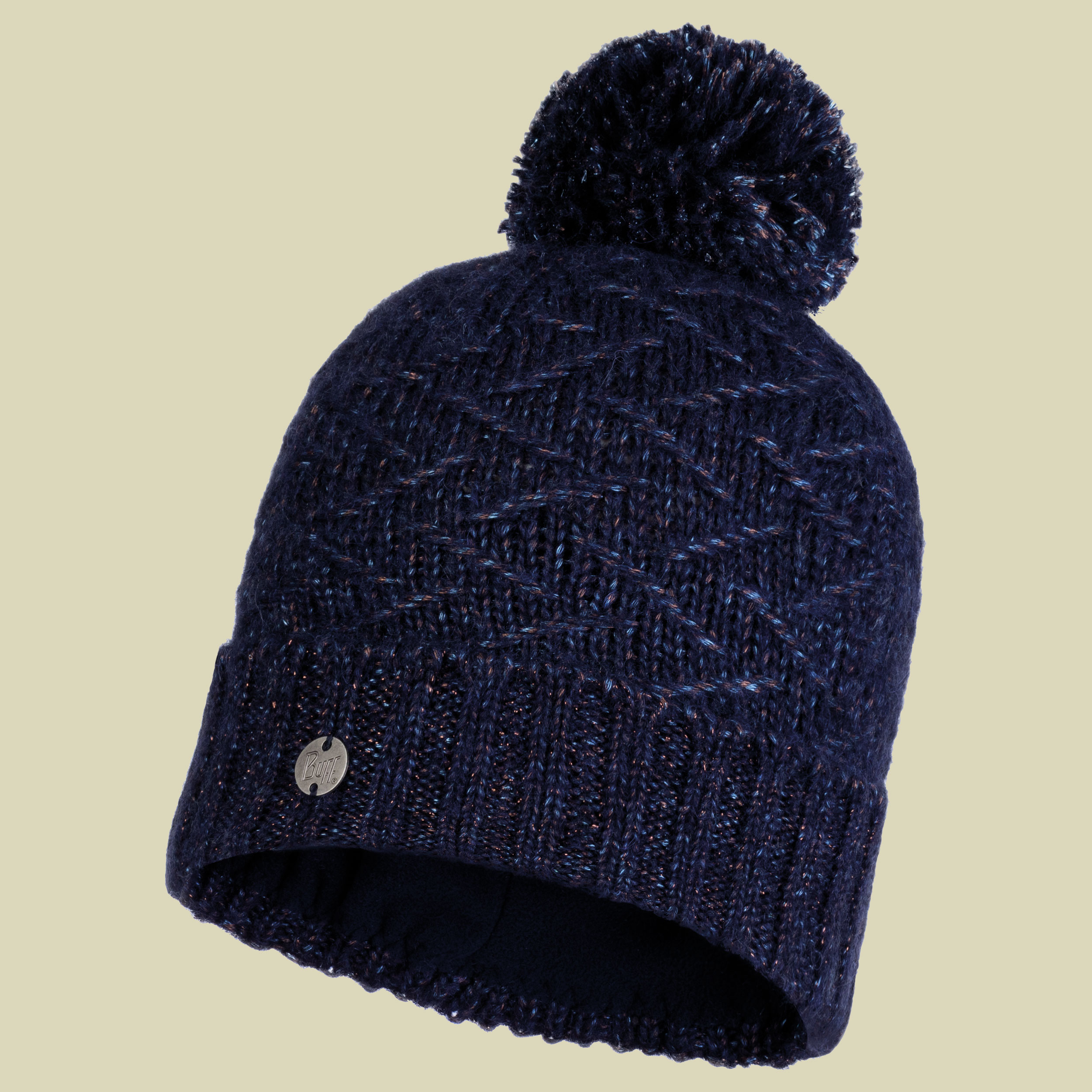 Knitted & Polar Fleece Hat EBBA Größe one size Farbe night blue