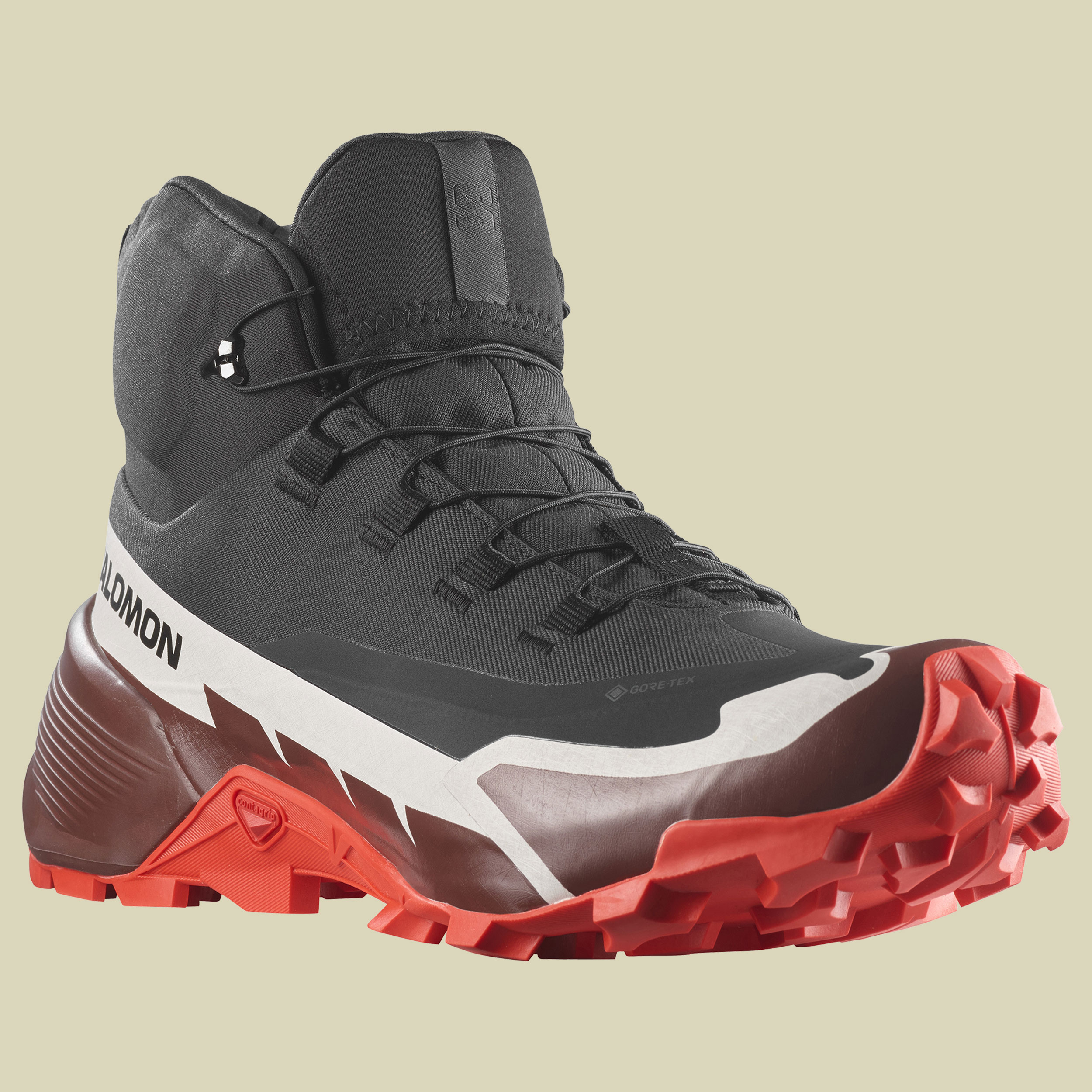 Cross Hike Mid GTX 2 Men Größe UK 9,5 Farbe black/bitter chocolate/fiery red