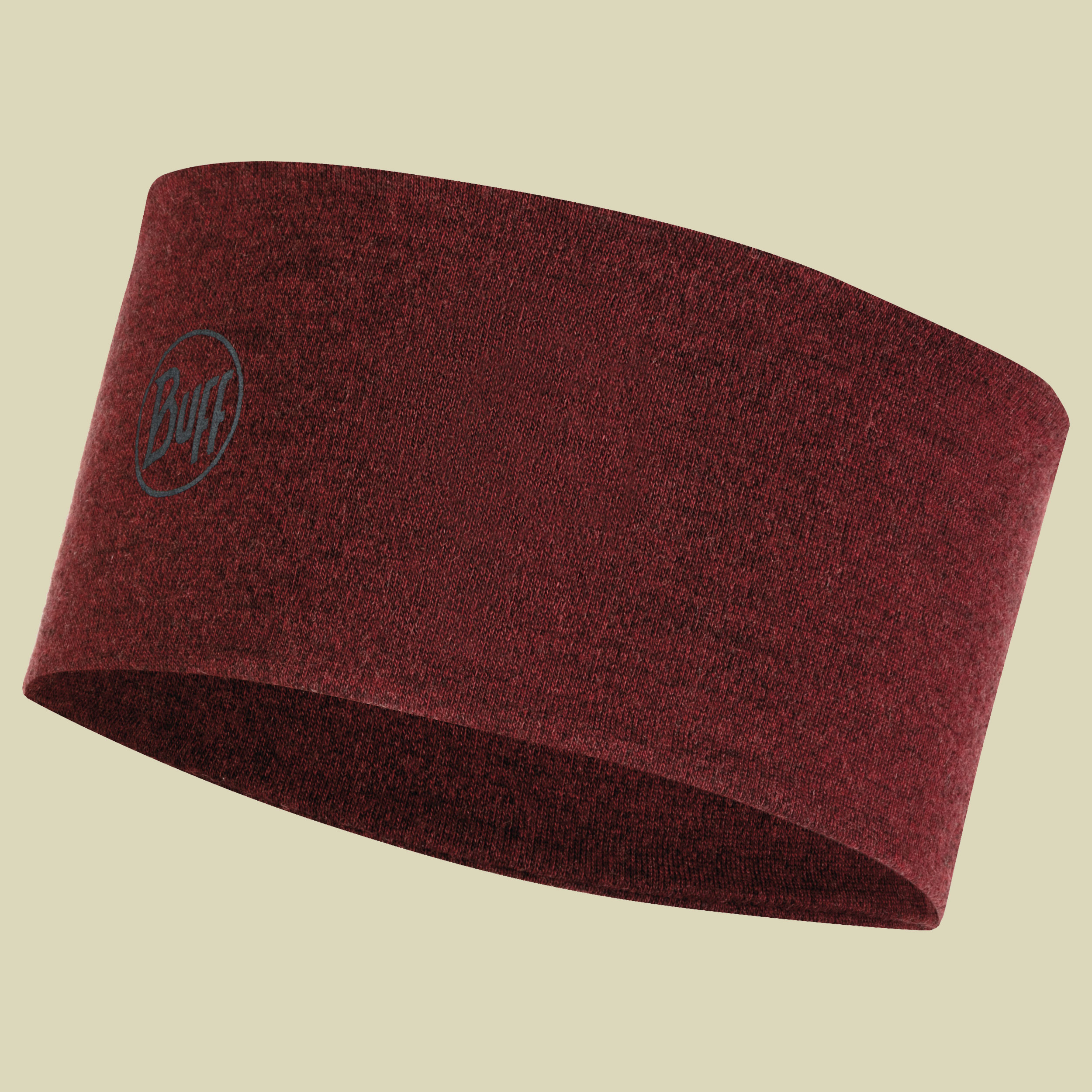 2 Layers Midweight Merino Wool Headband Größe one size Farbe wine melange
