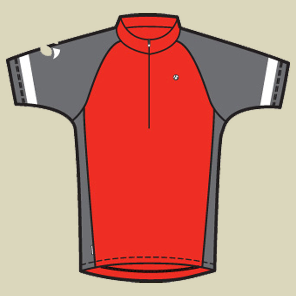 Solstice Short Sleeve Jersey Größe L Farbe red / grey