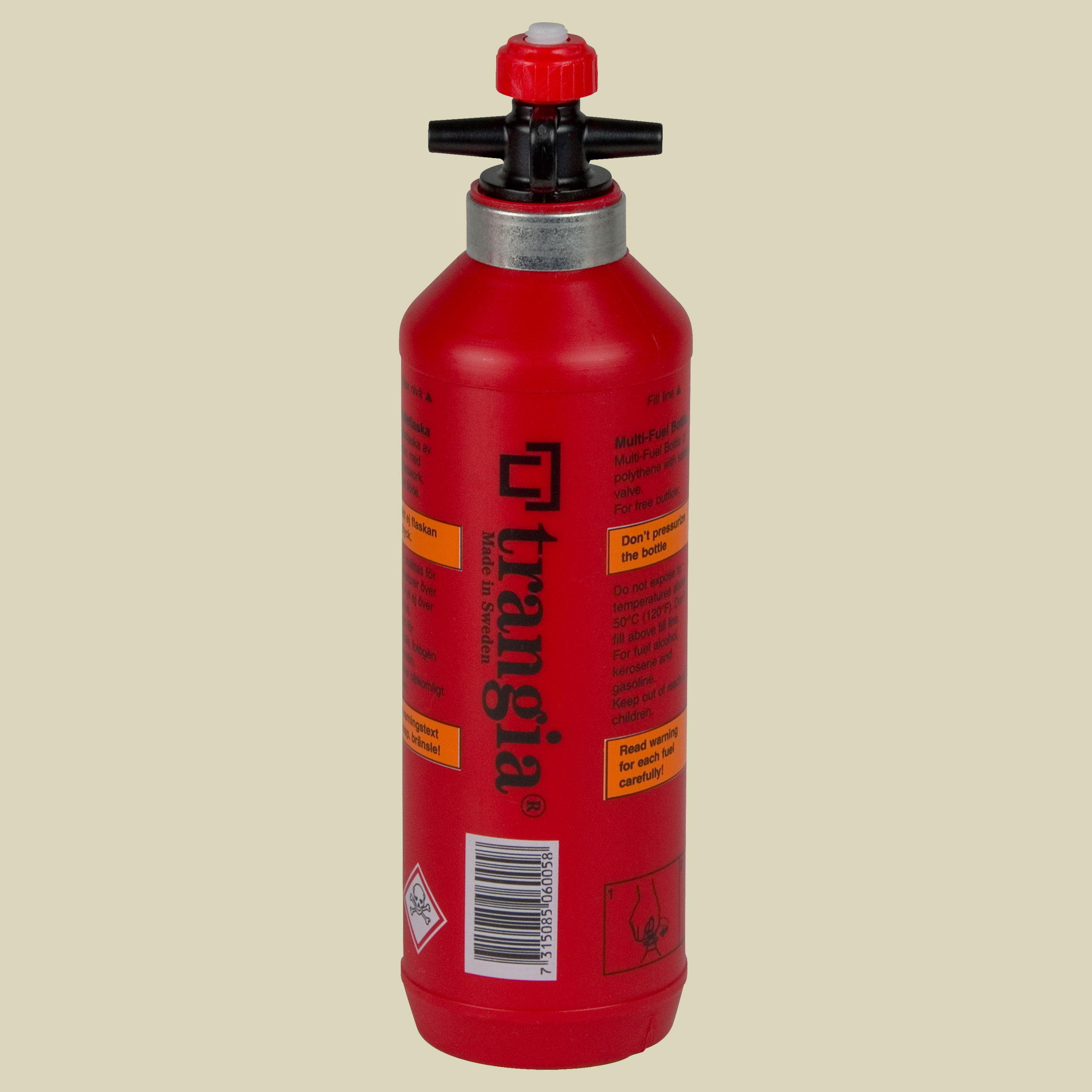 Flüssigbrennstoff-Sicherheitstankflasche 0,5l rot Volumen 500 ml farbe: rot
