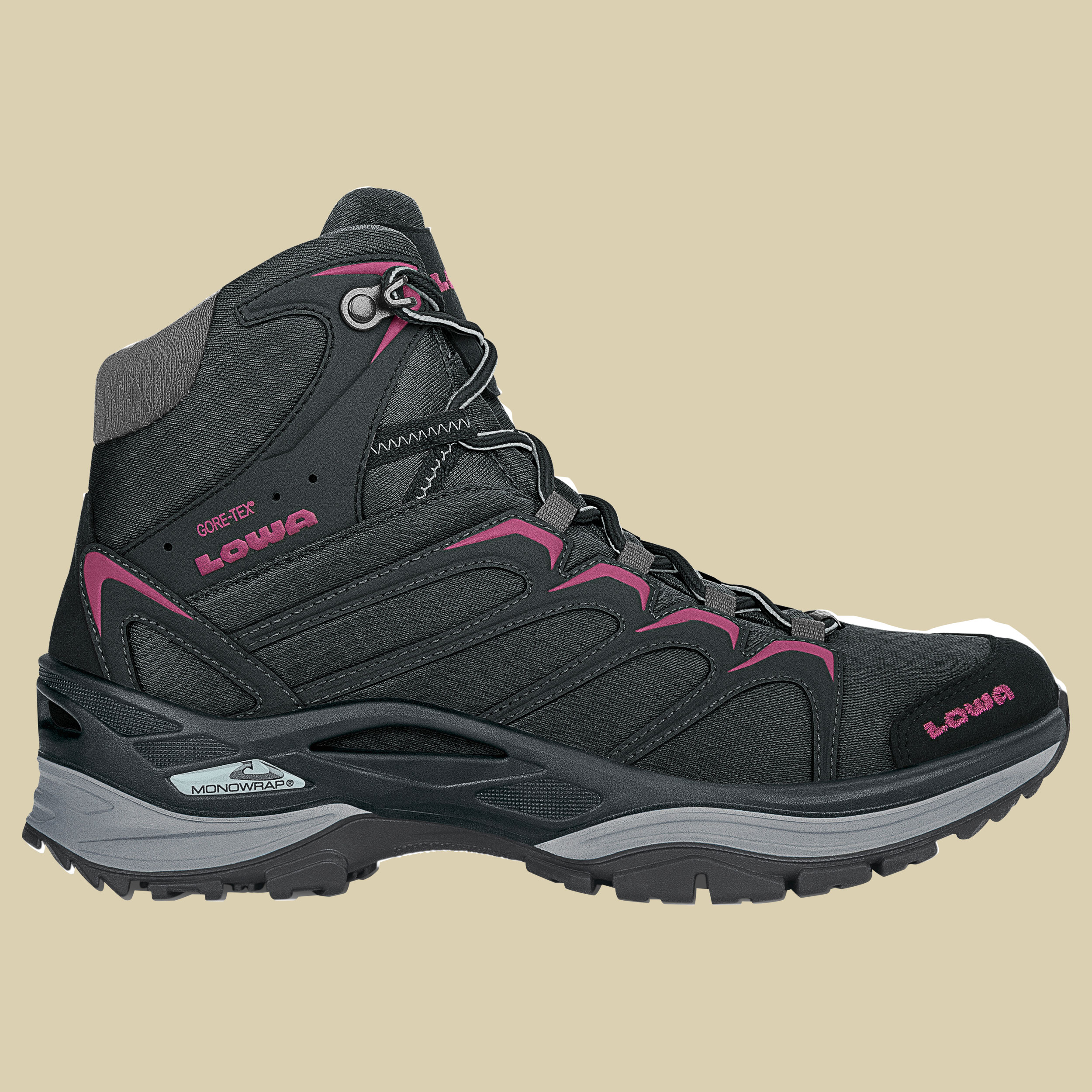 Innox GTX Mid Women Größe UK 7 Farbe schwarz/beere
