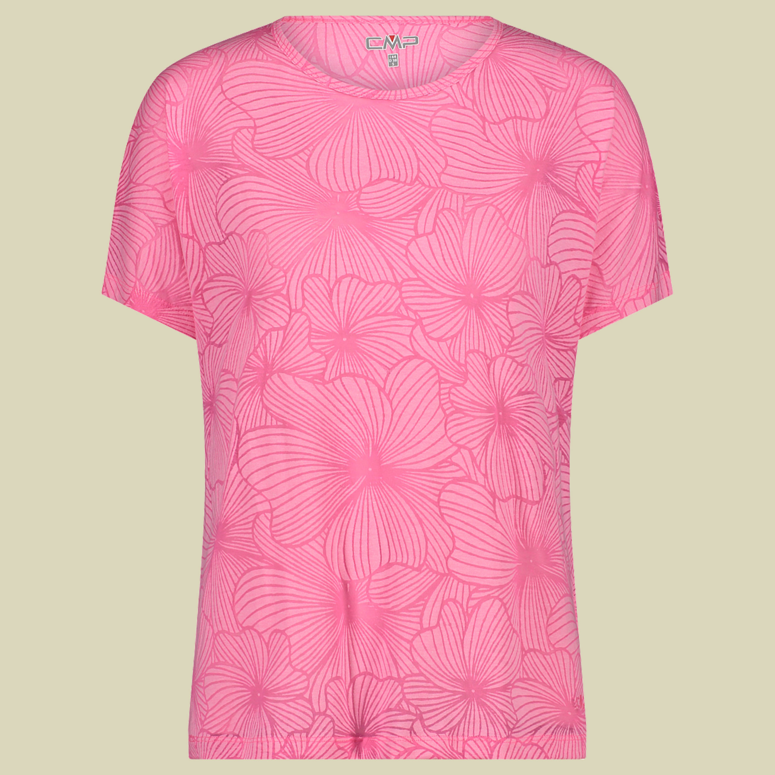 Woman T-Shirt Burn Out Jersey 33N7976 Größe 38 Farbe B351 pink fluo