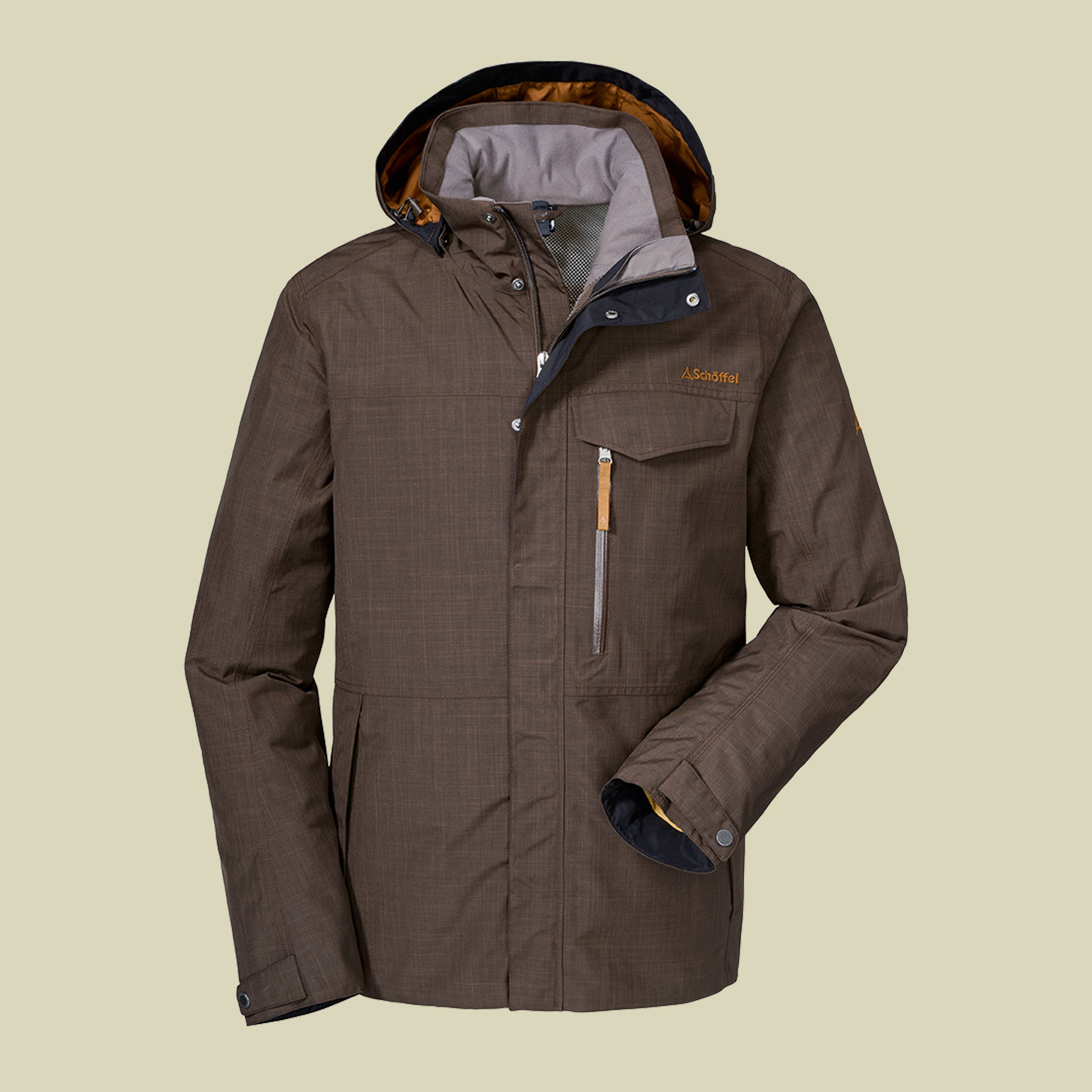 ZipIn! Jacket Imphal Men Größe 48 Farbe rugged brown