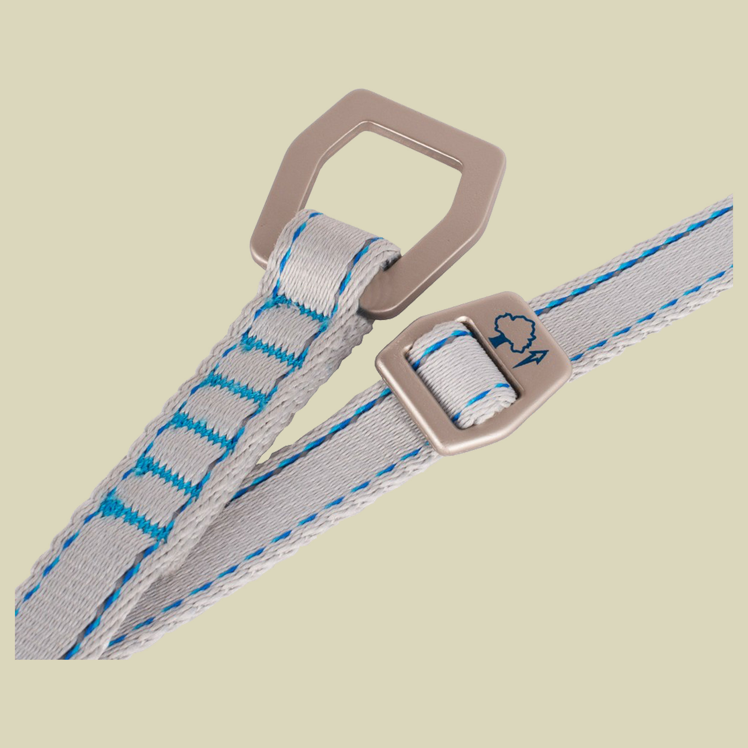 Hammock Suspension Straps  15 mm x 3,0 m (2-er Packung) Farbe grey