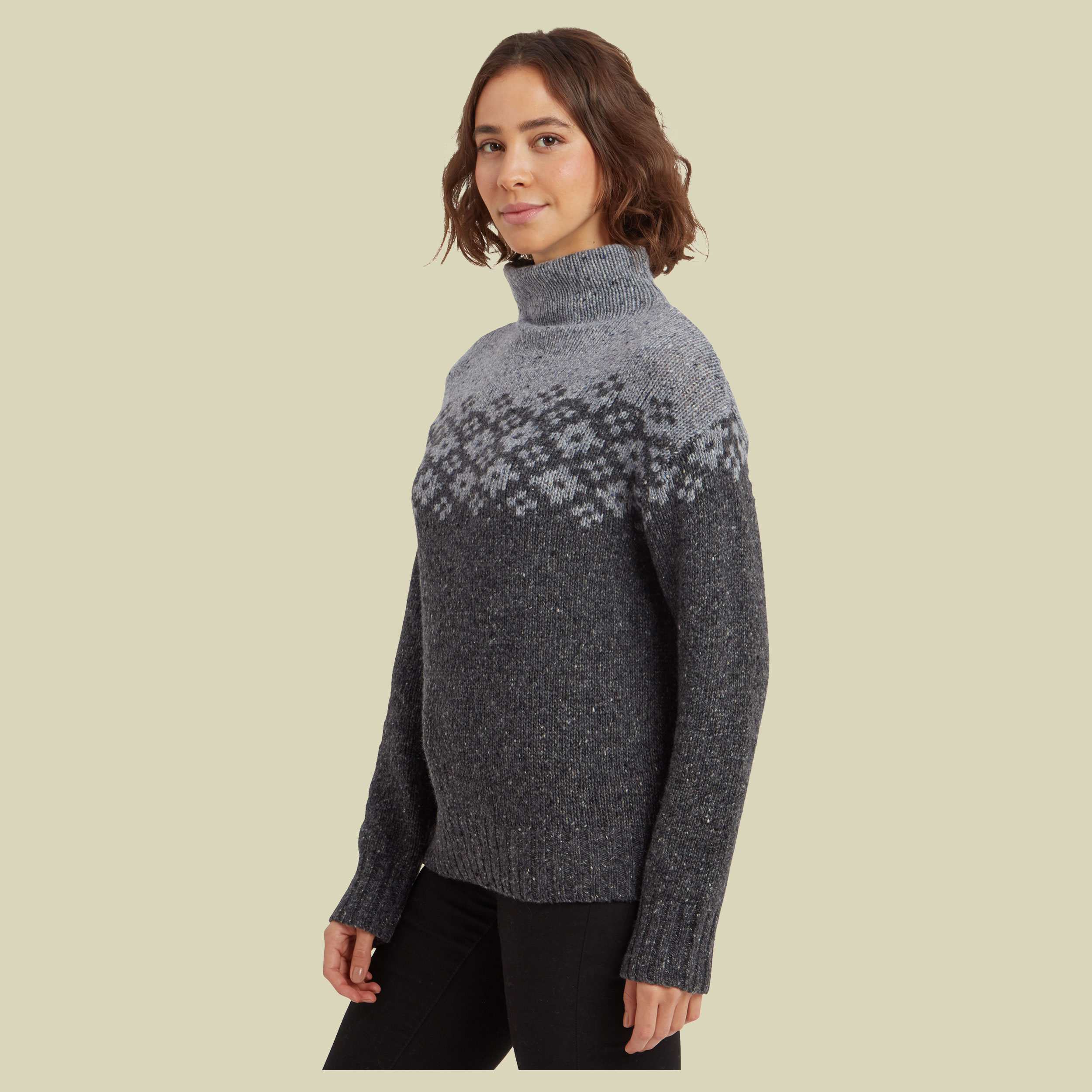 Mandari Mock Neck Sweater Women XS grau - Farbe charcoal