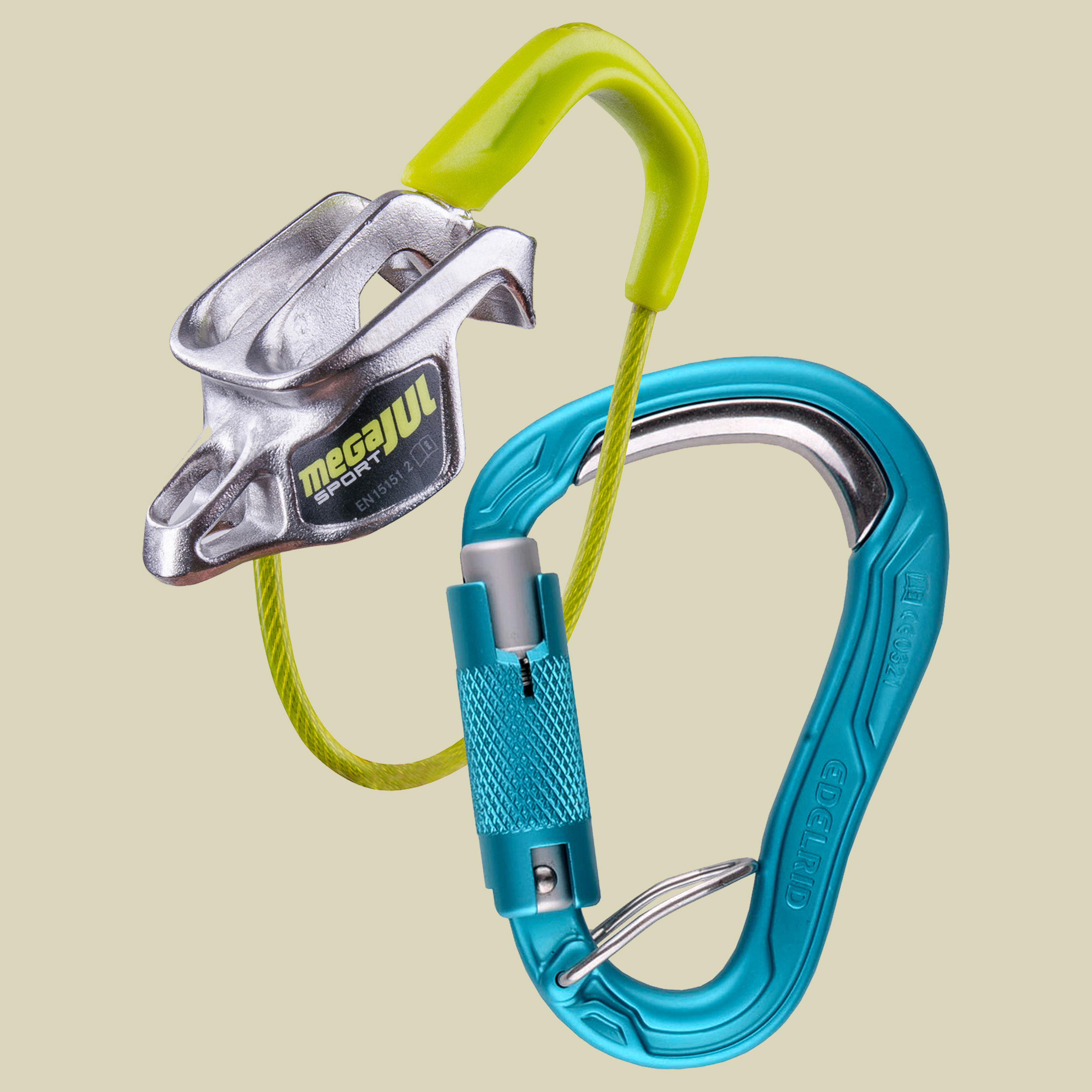 Mega Jul Sport Belay Kit Bulletproof Triple für Seildurchmesser 7,8 - 11 mm Farbe: icemint