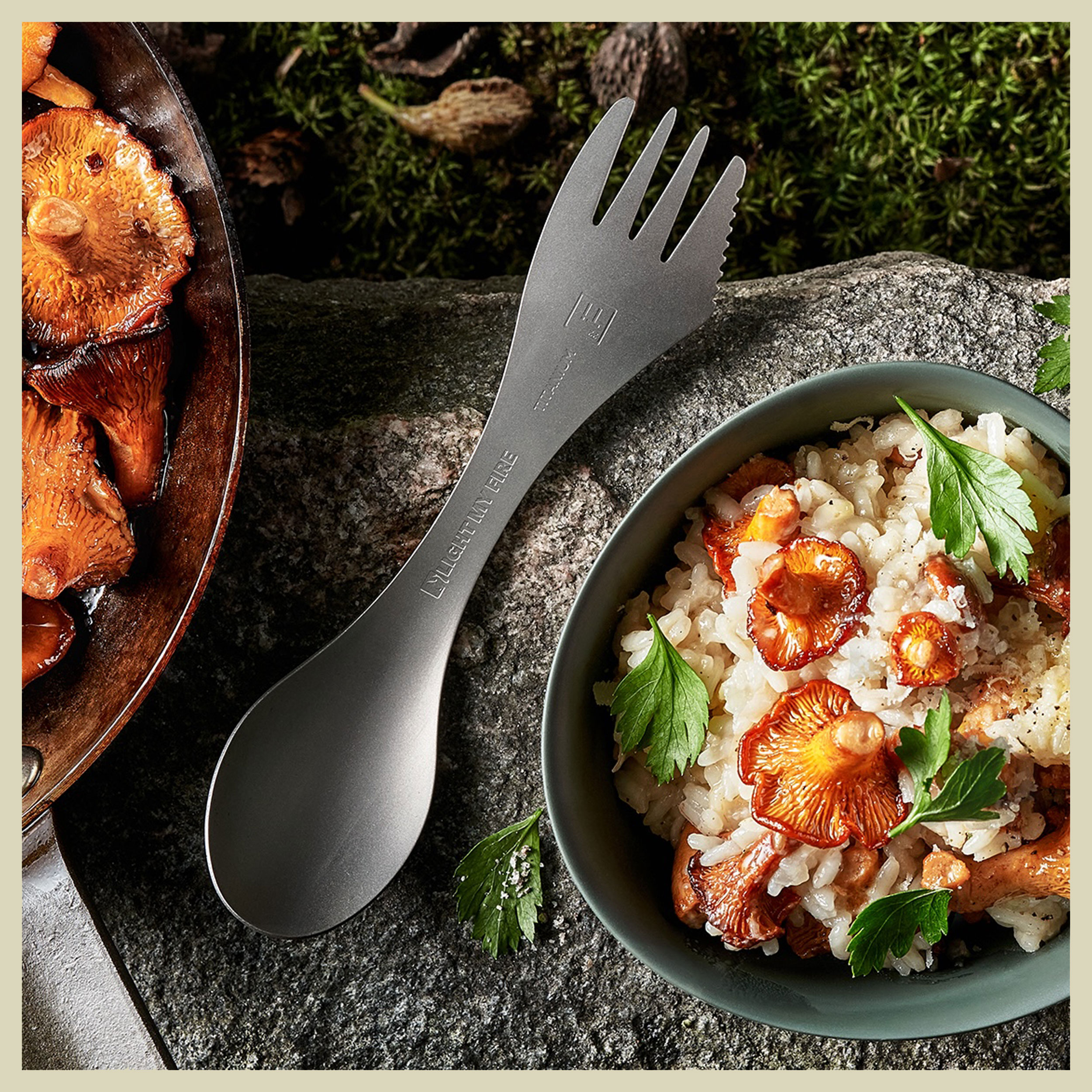 Swedish Spork Kit titanium
