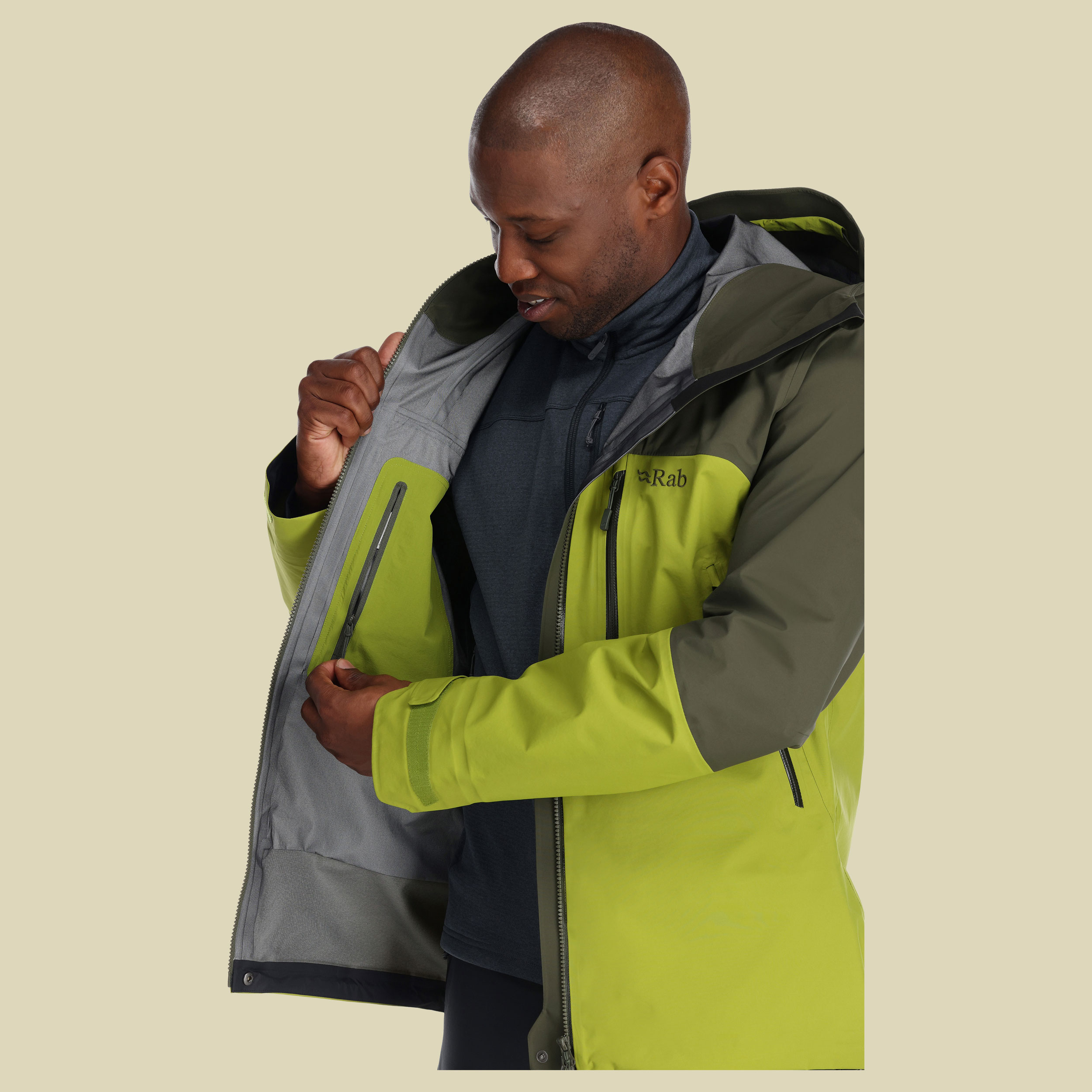 Zanskar GTX Jacket Men Größe M  Farbe army/aspen green