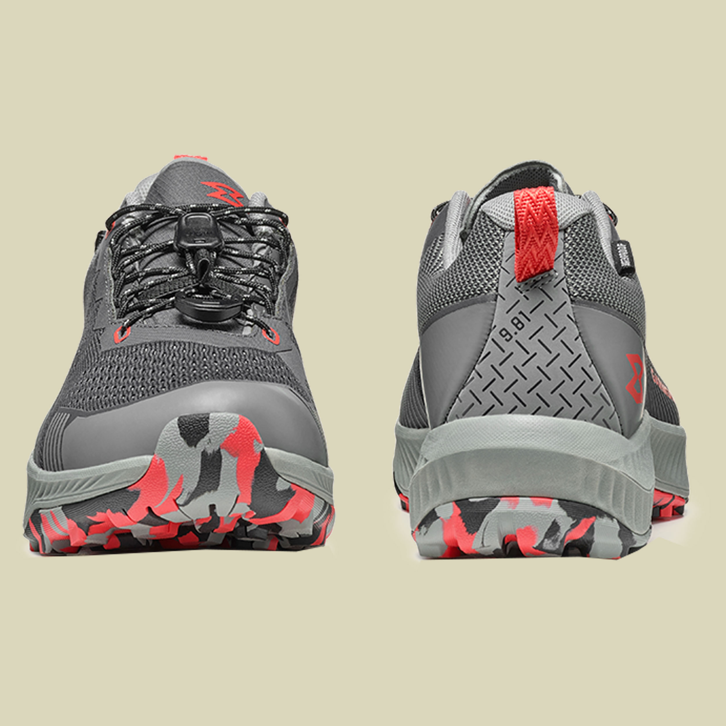 9.81 Pulse WP Women UK 6 grau - shadow grey/cayenne red