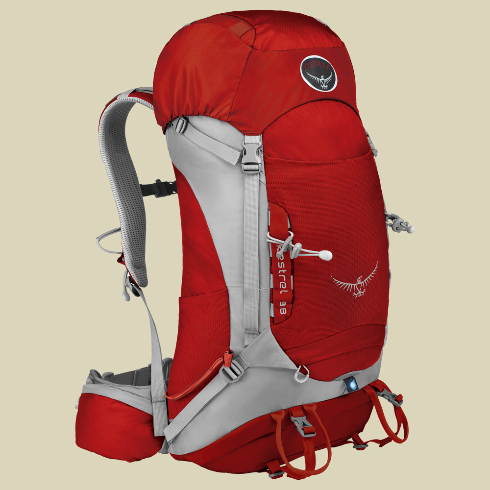 Kestrel 38  Volumen in Liter 38 Farbe fire red