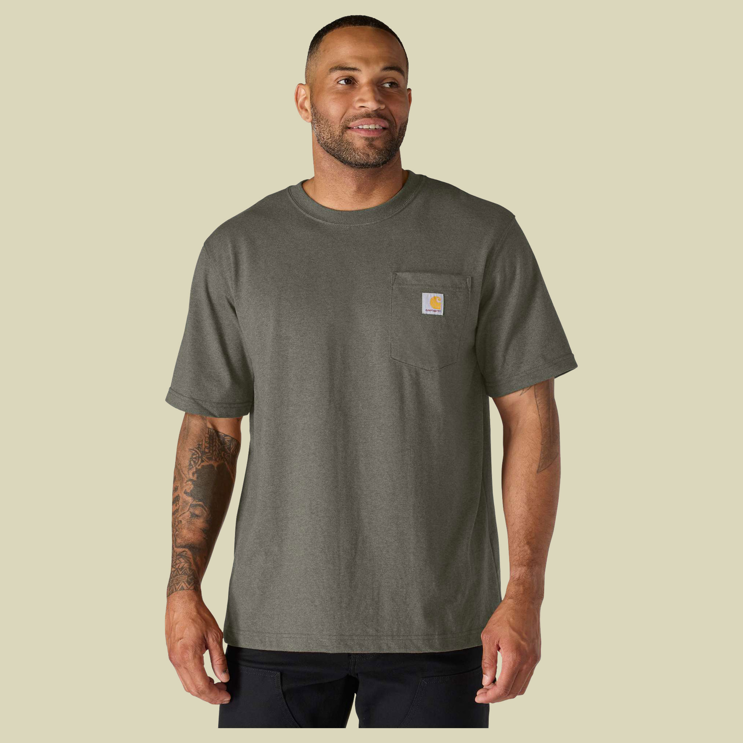 Relaxed Pocket T-Shirt Men XL grün - Farbe dusty olive