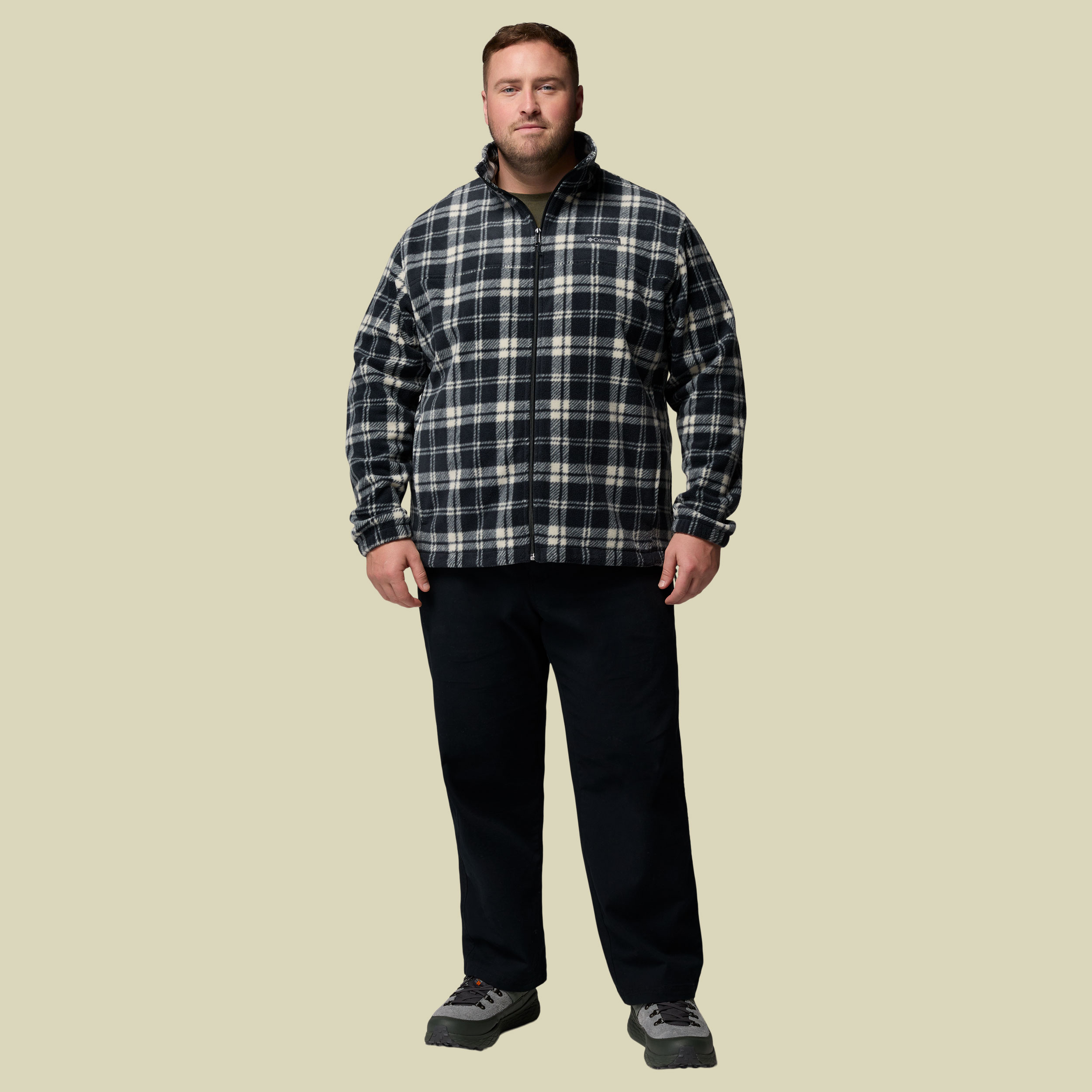 Steens Mountain Printed Jacket Men grau XL - black plaided tonal