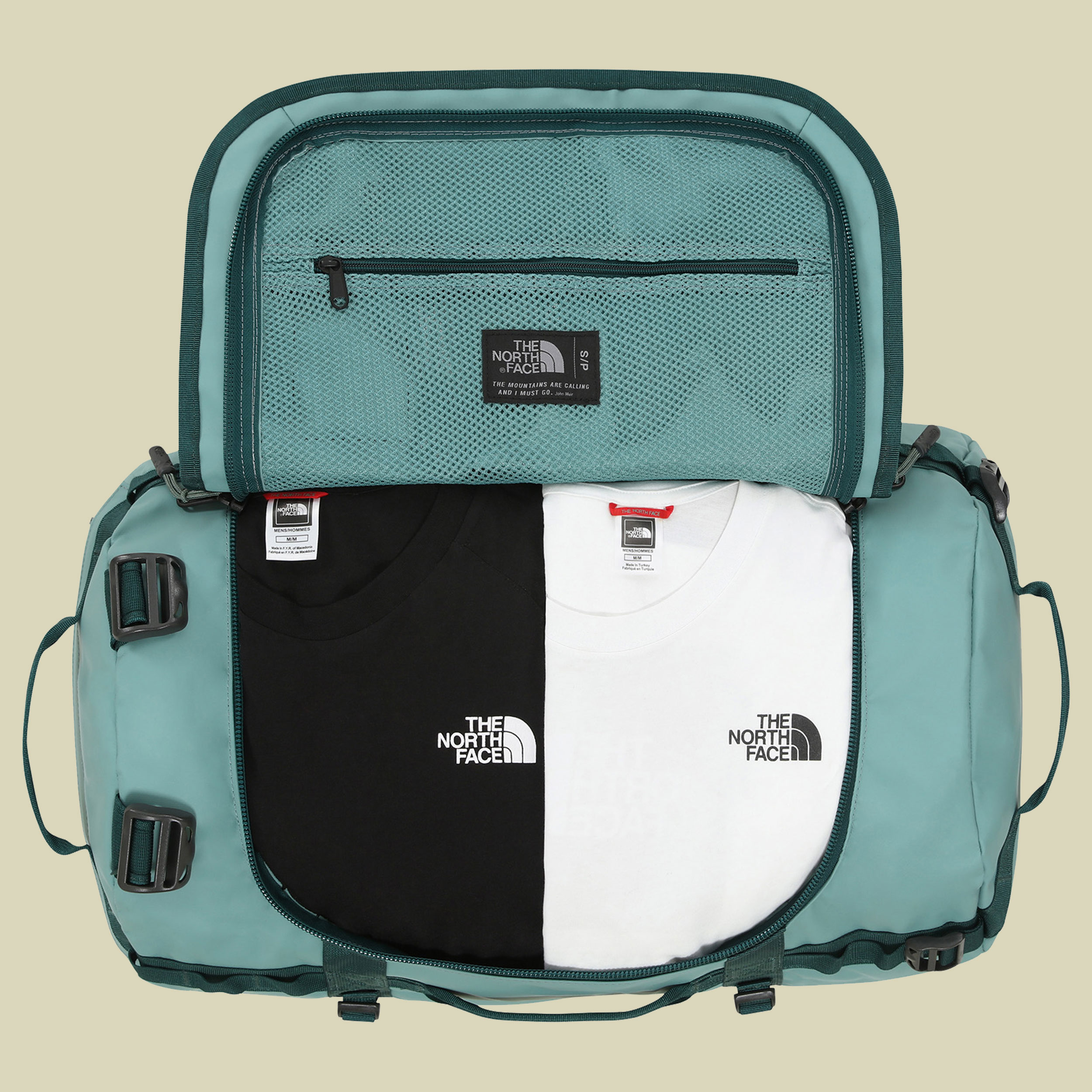 Base Camp Duffel S Volumen 50 Farbe trellis green/ponderosa green