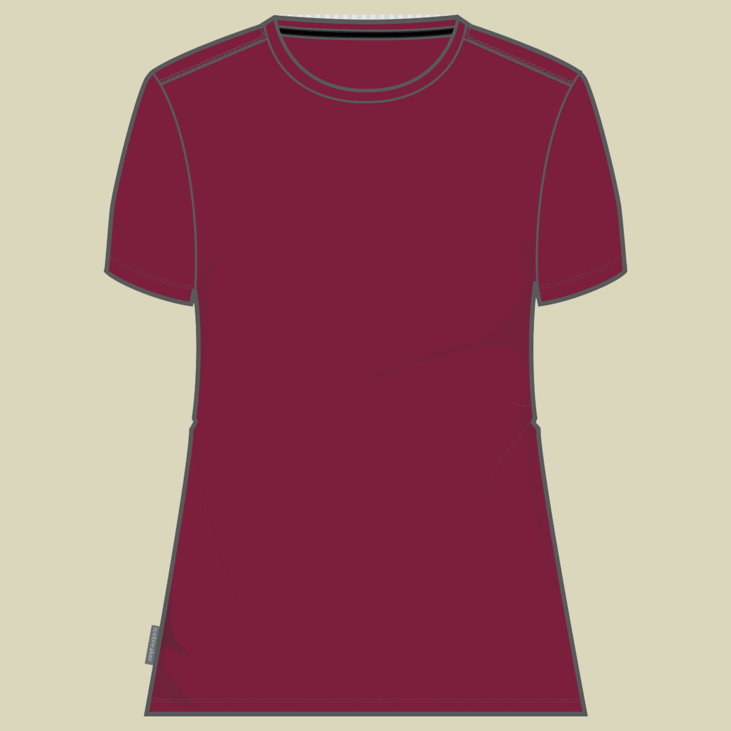 Tech Lite II SS Tee Women Größe L  Farbe cherry