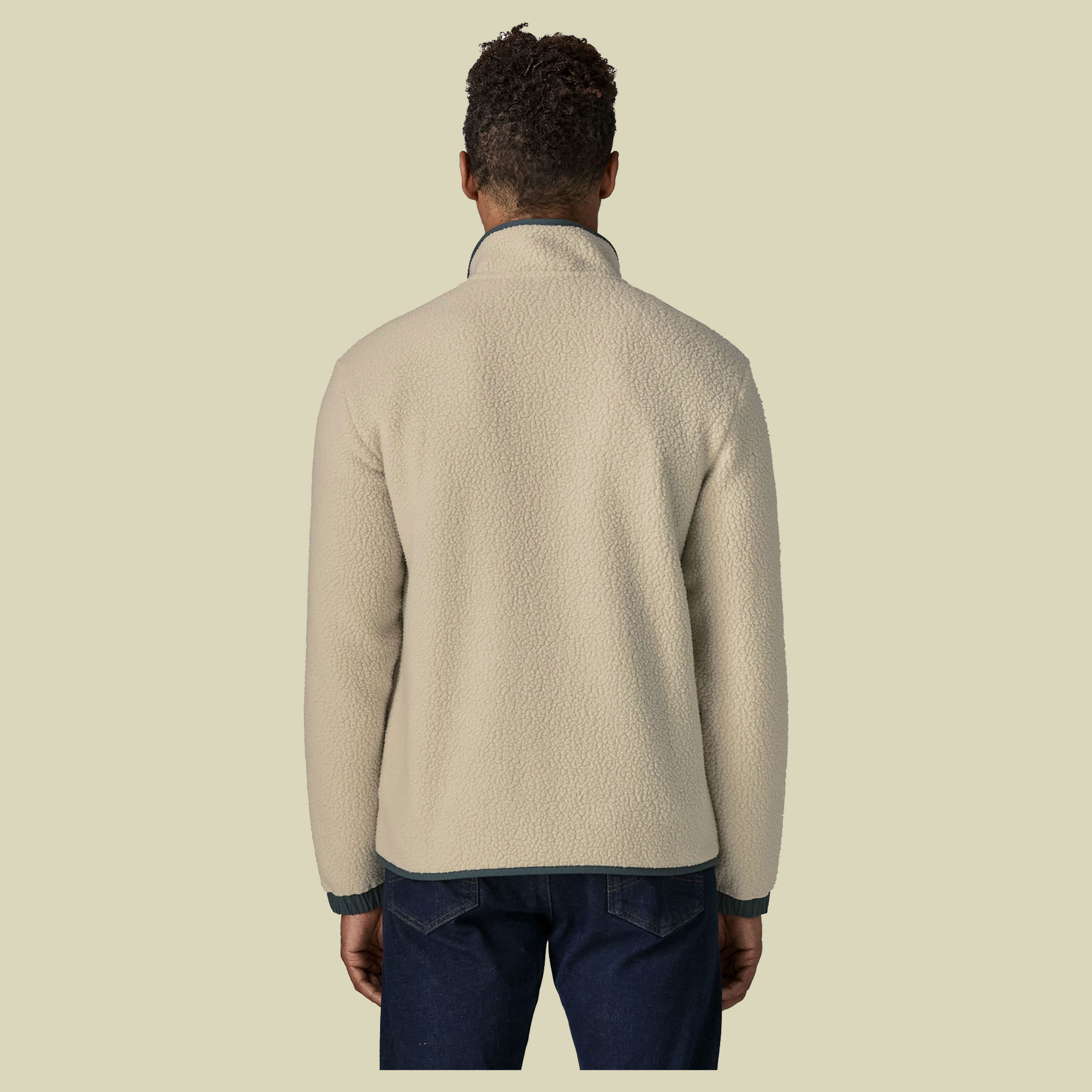 Retro Pile Patch Jacket Men L mehrfarbig - pelican